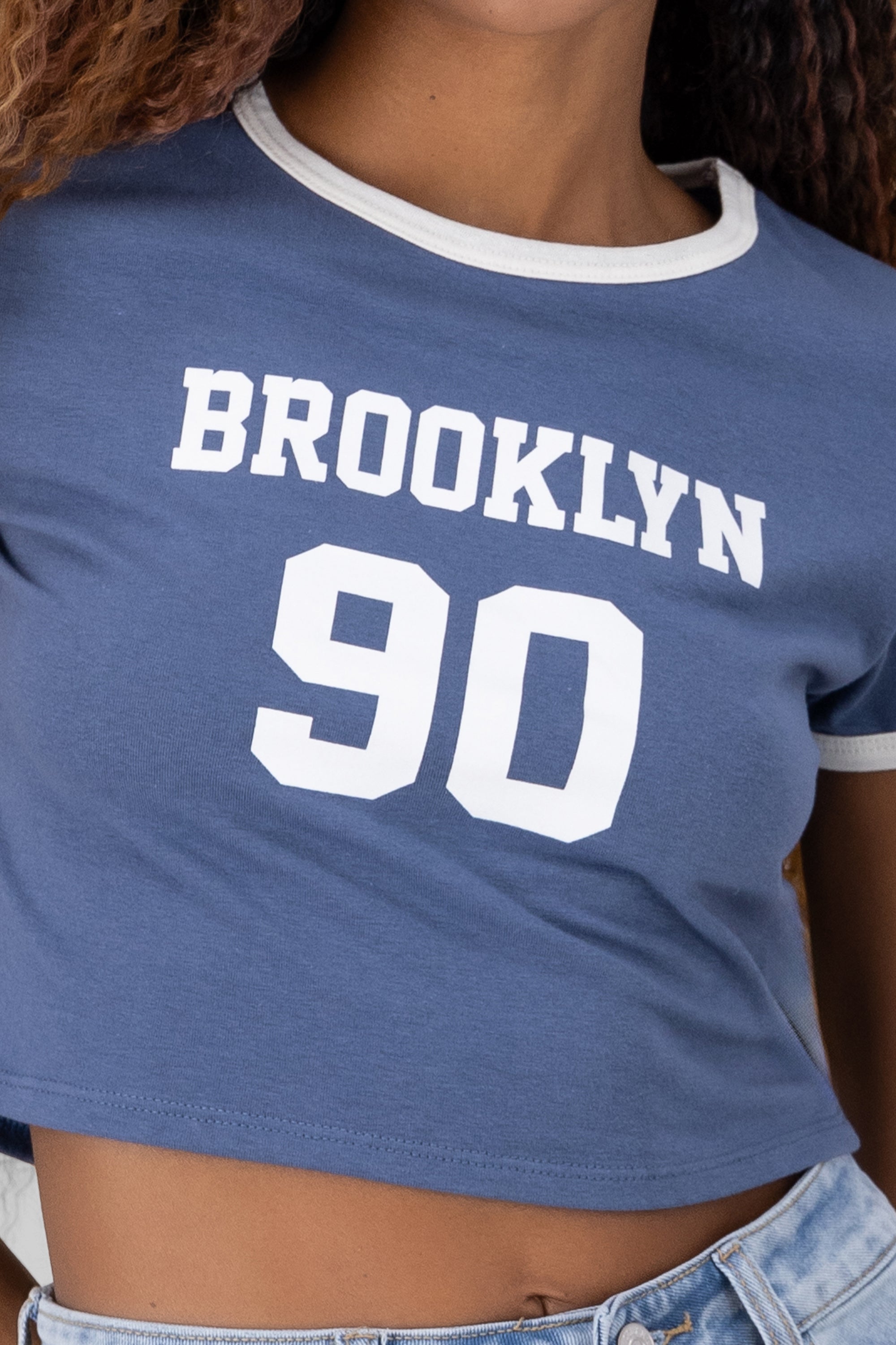 Crop Brooklyn shirt INDIGO