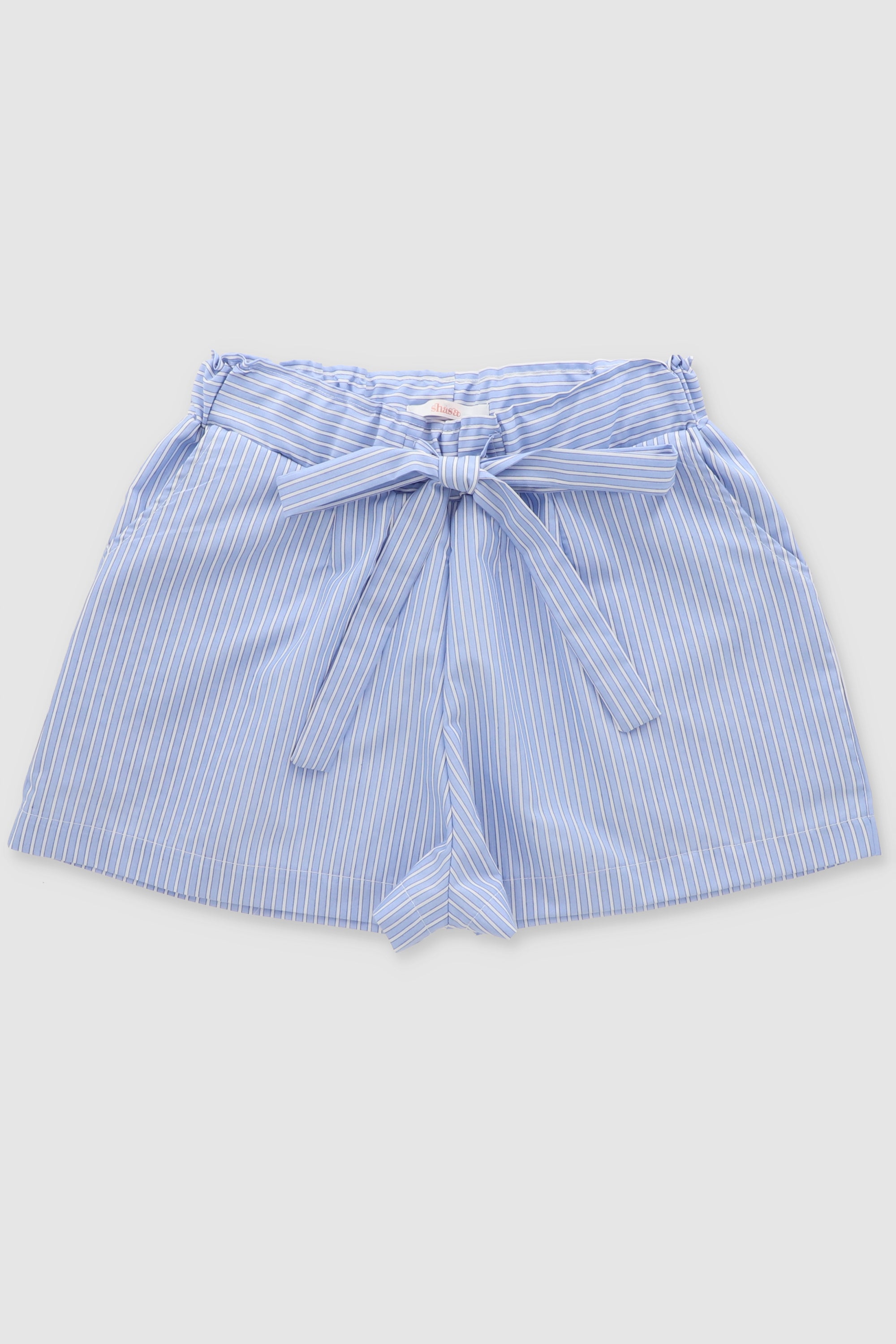Short detalle moño AZUL COMBO