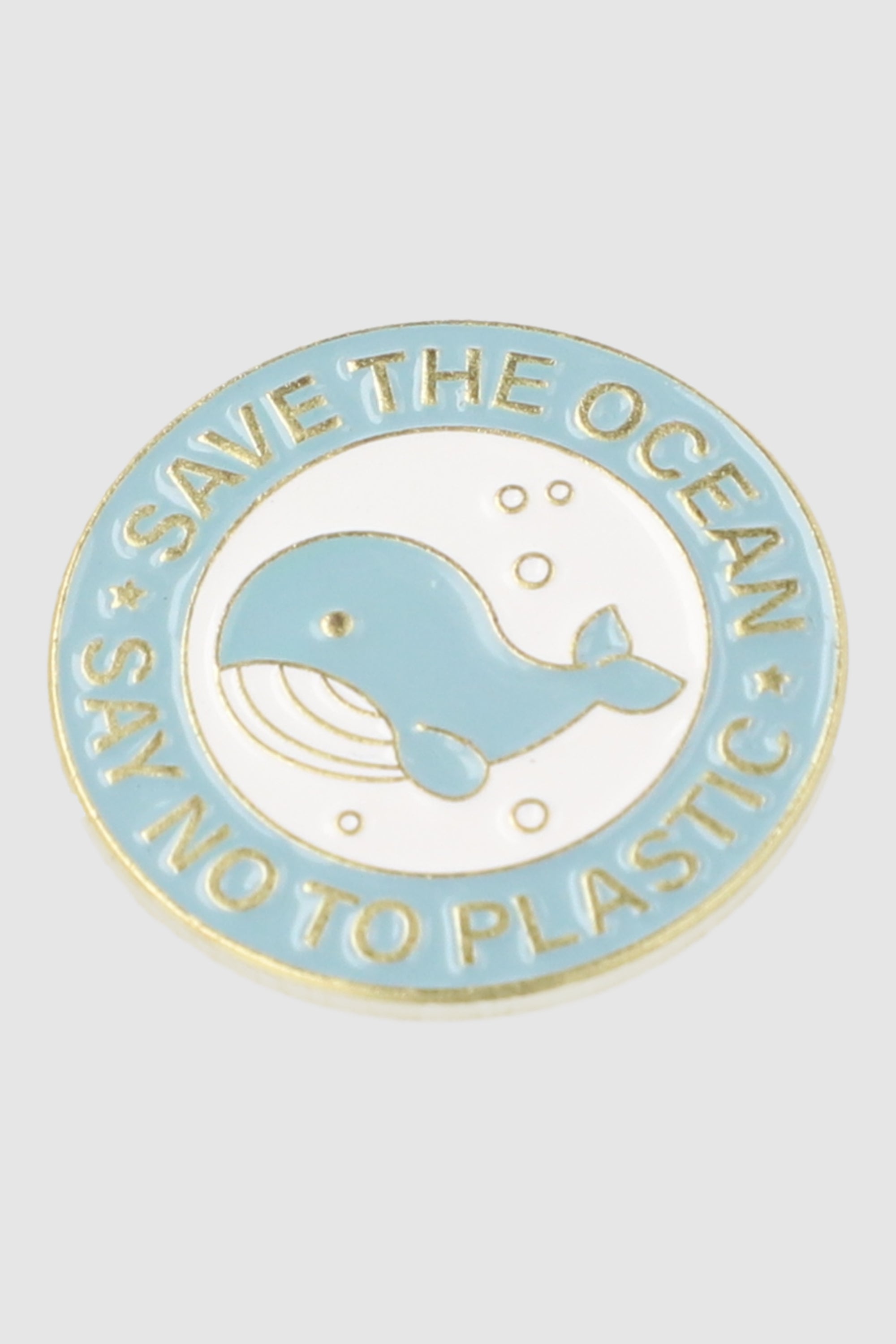 Pin Ballena Save The Ocean BLUE