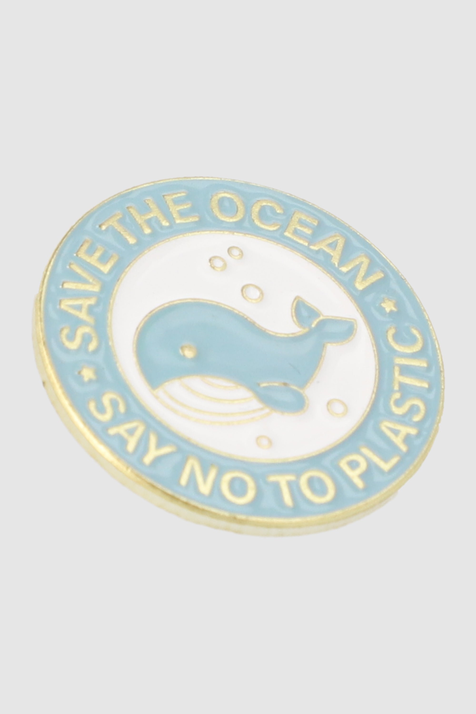 Pin Ballena Save The Ocean BLUE