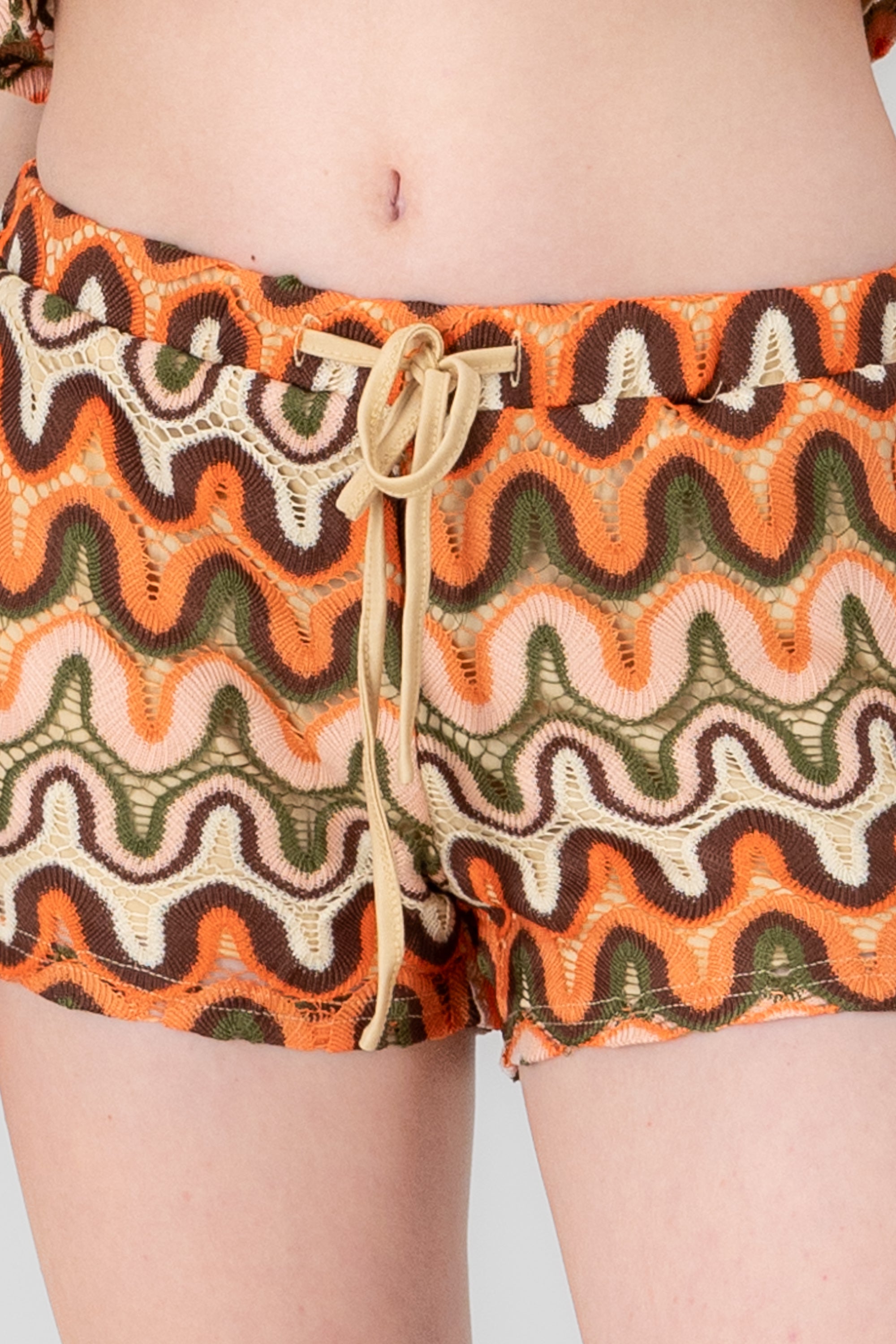 Shorts tejidos NARANJA COMBO