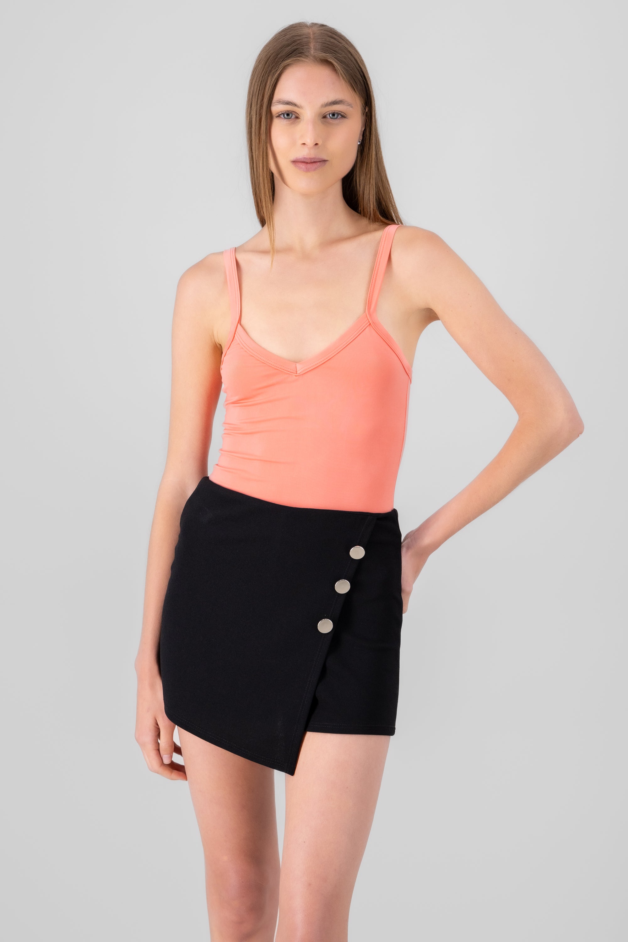 Bodysuit smooth straps CORAL