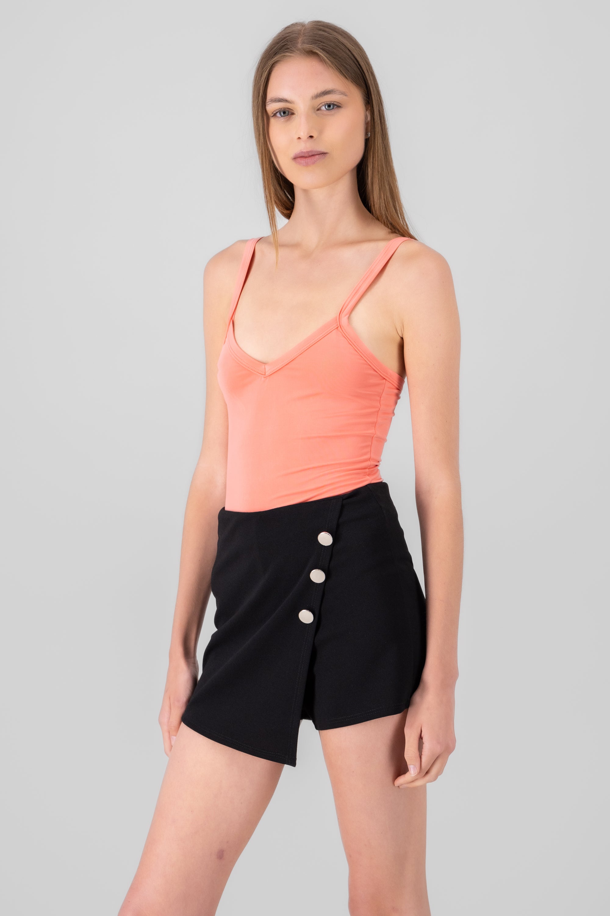 Bodysuit smooth straps CORAL
