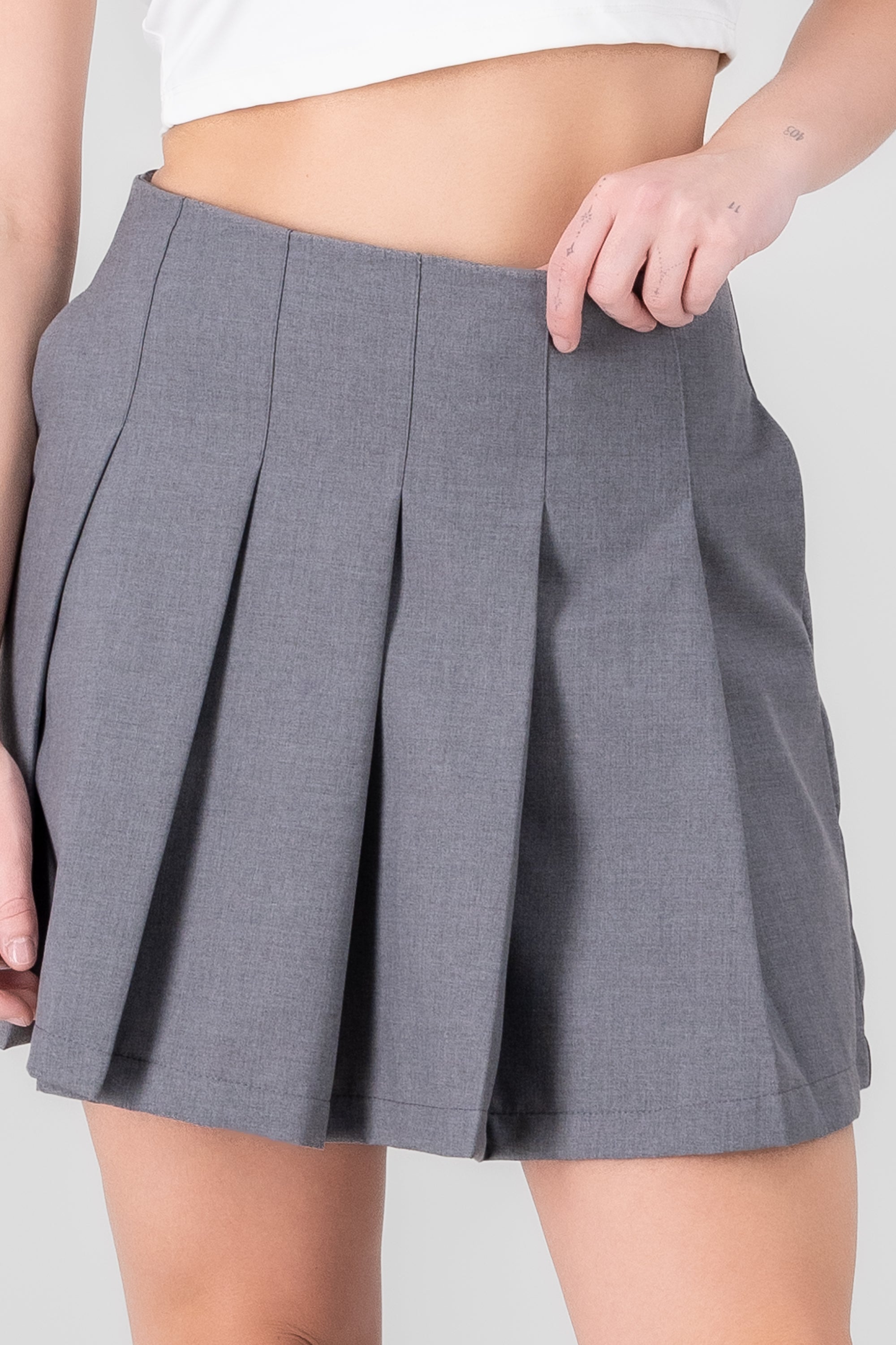 Mini Tabled Skirt Sastre Hypsters Light gray