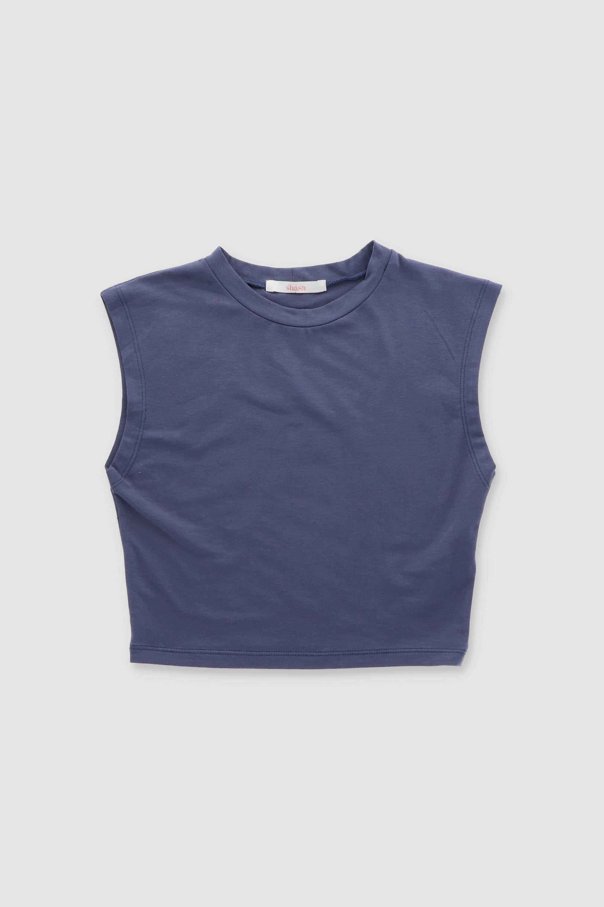 Top liso sin manga INDIGO