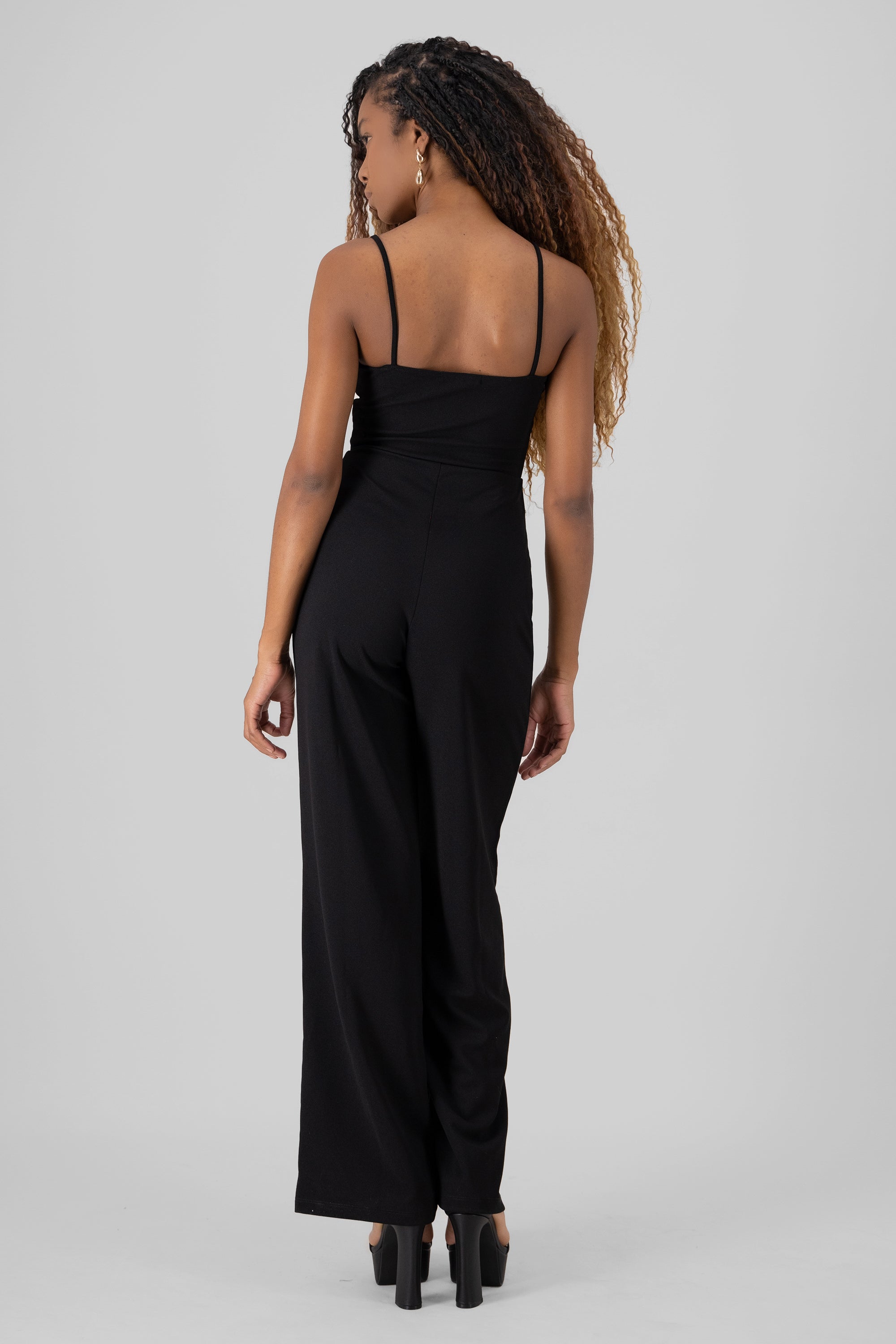Jumpsuit smooth braces BLACK