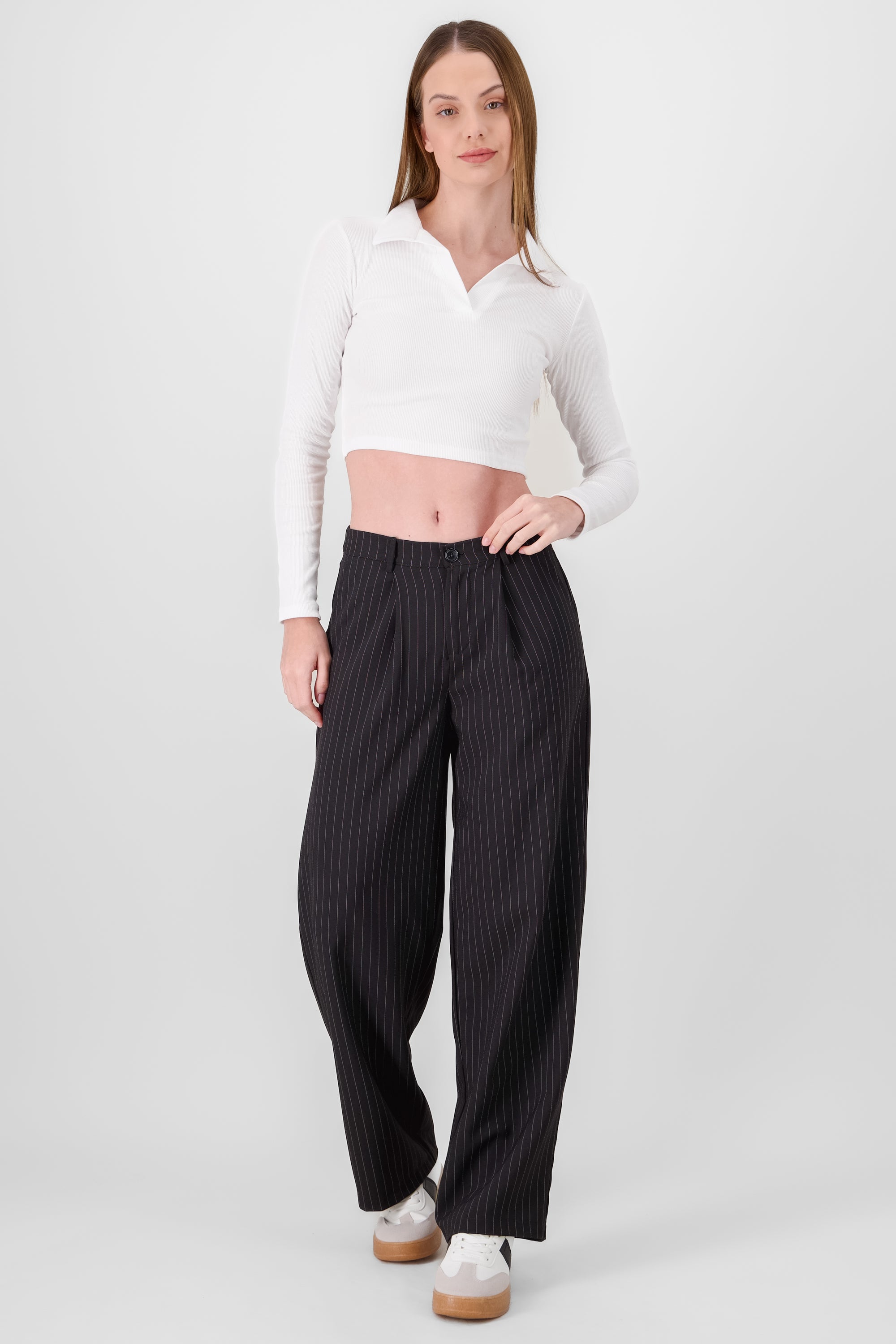 Tailor striped pants BLACK