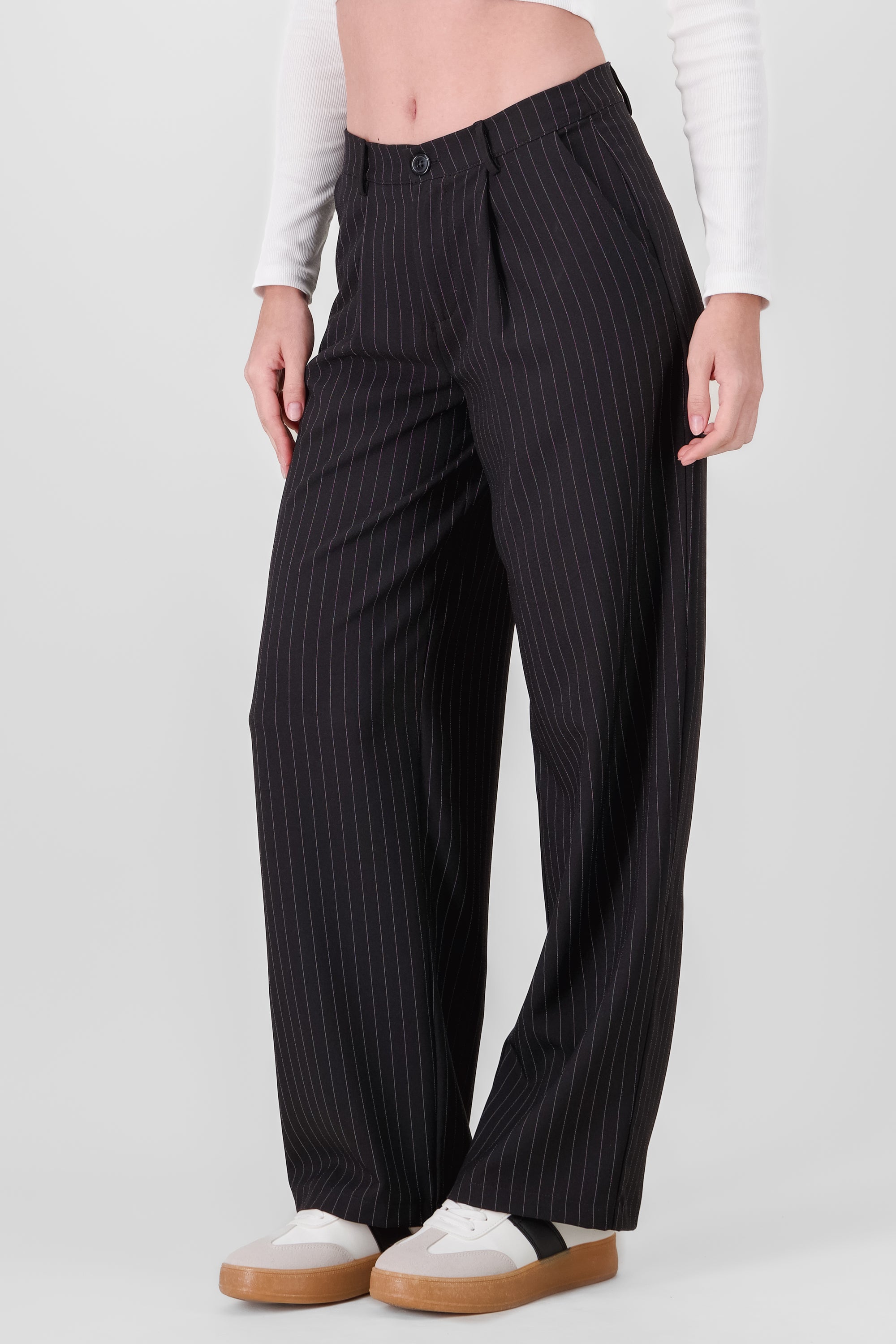 Tailor striped pants BLACK