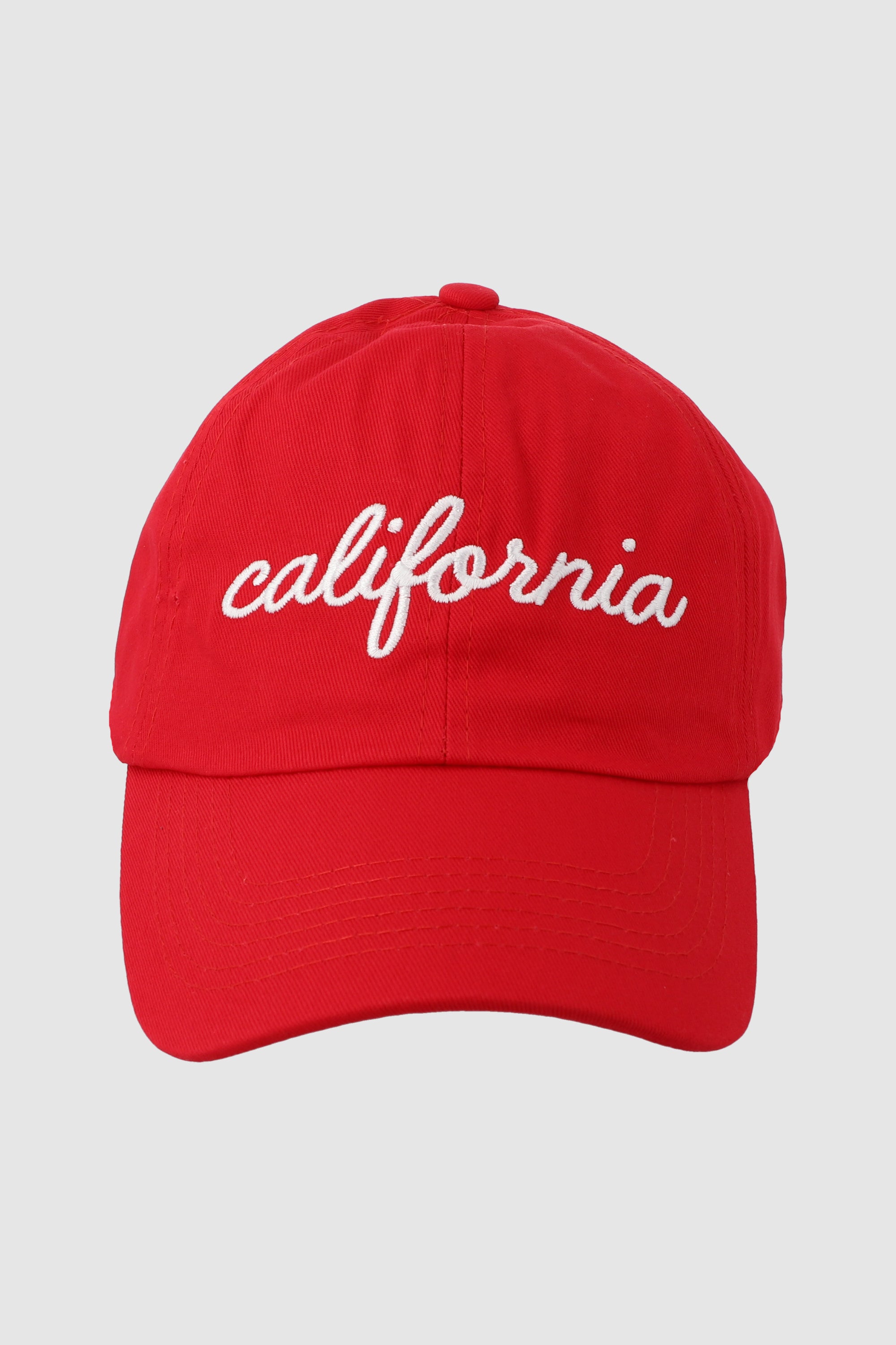 Gorra california cursiva ROJO