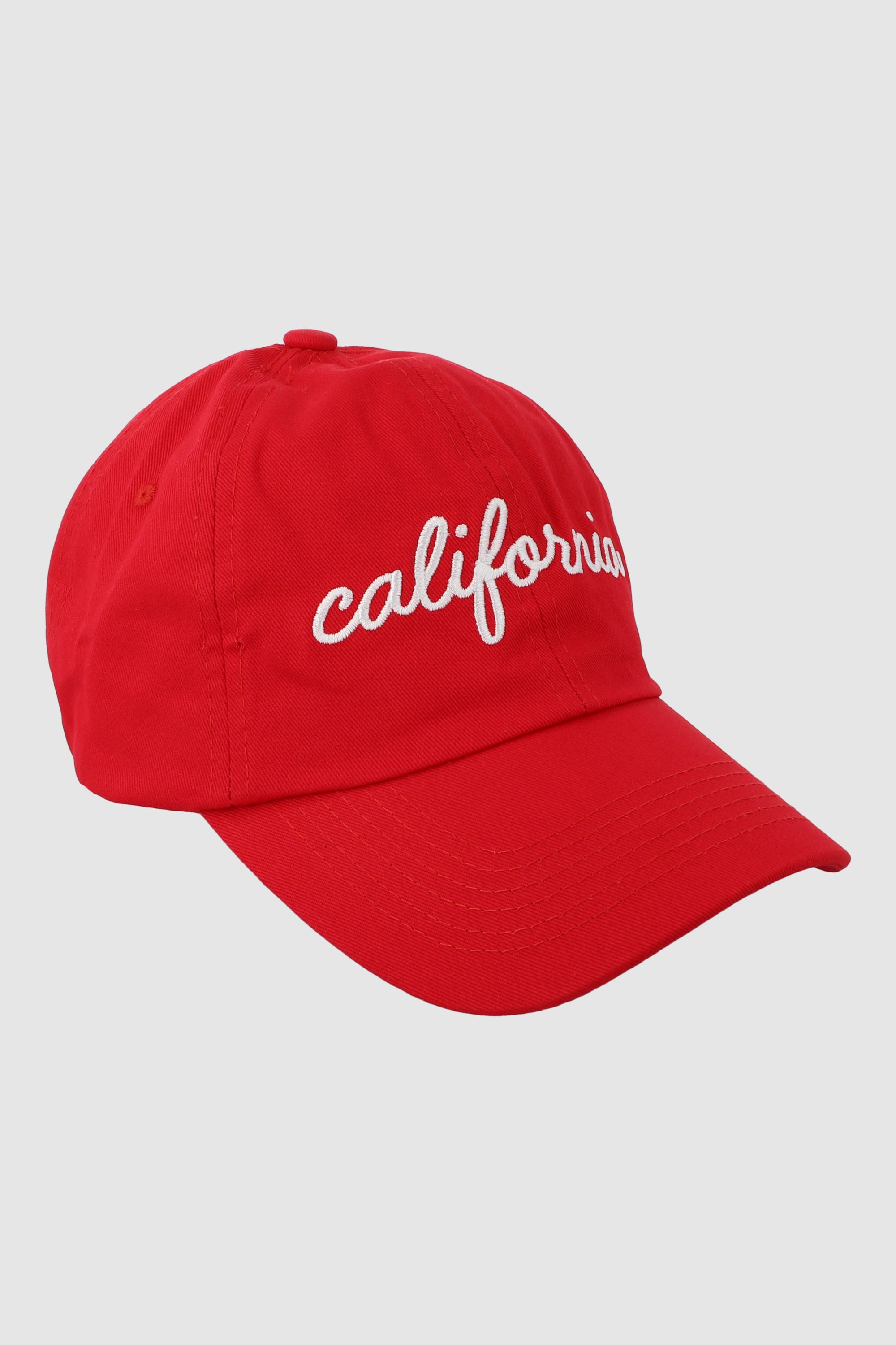 Gorra california cursiva ROJO