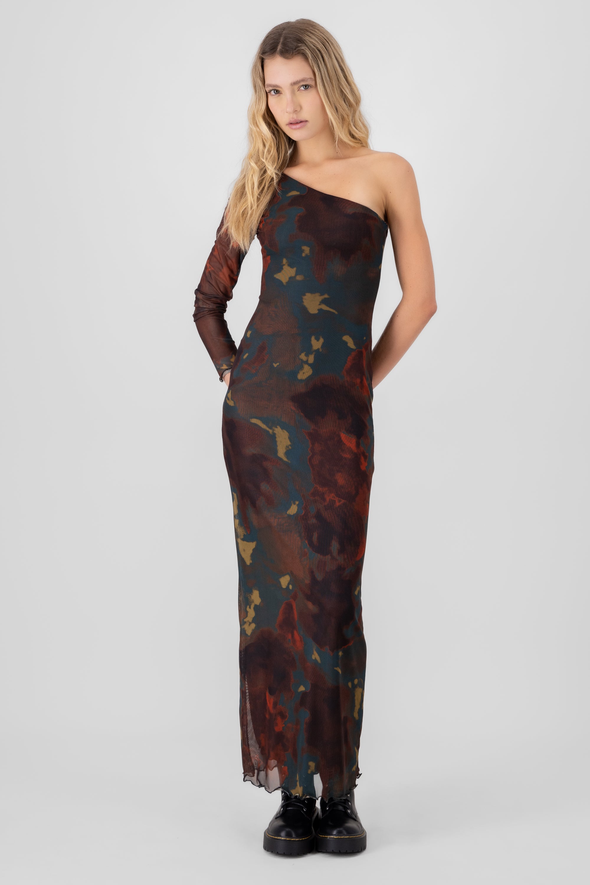 Maxi Maxi Dress Degraded A Manga CAFE COMBO