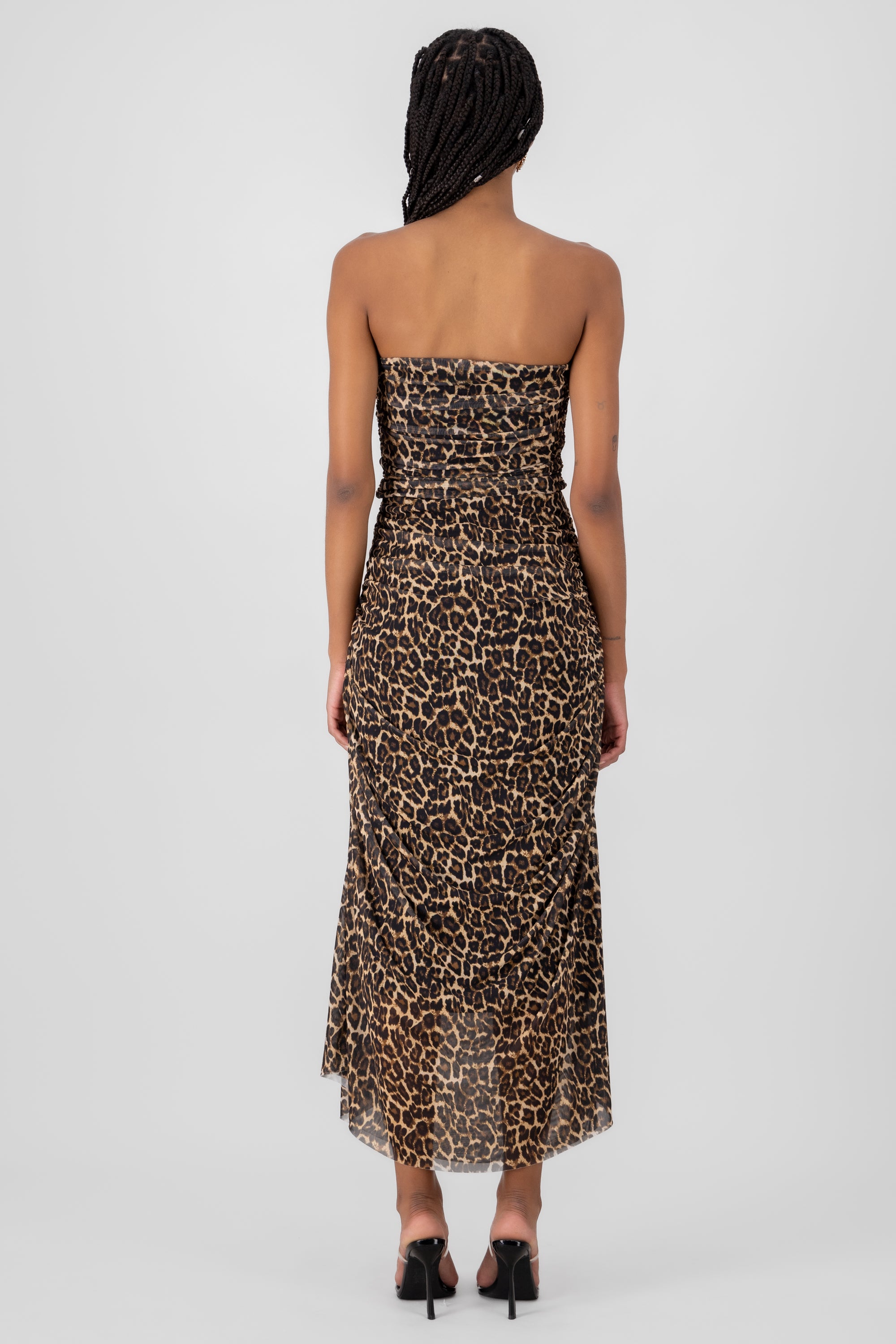 Maxi Drapeado Animal Print CAFE COMBO