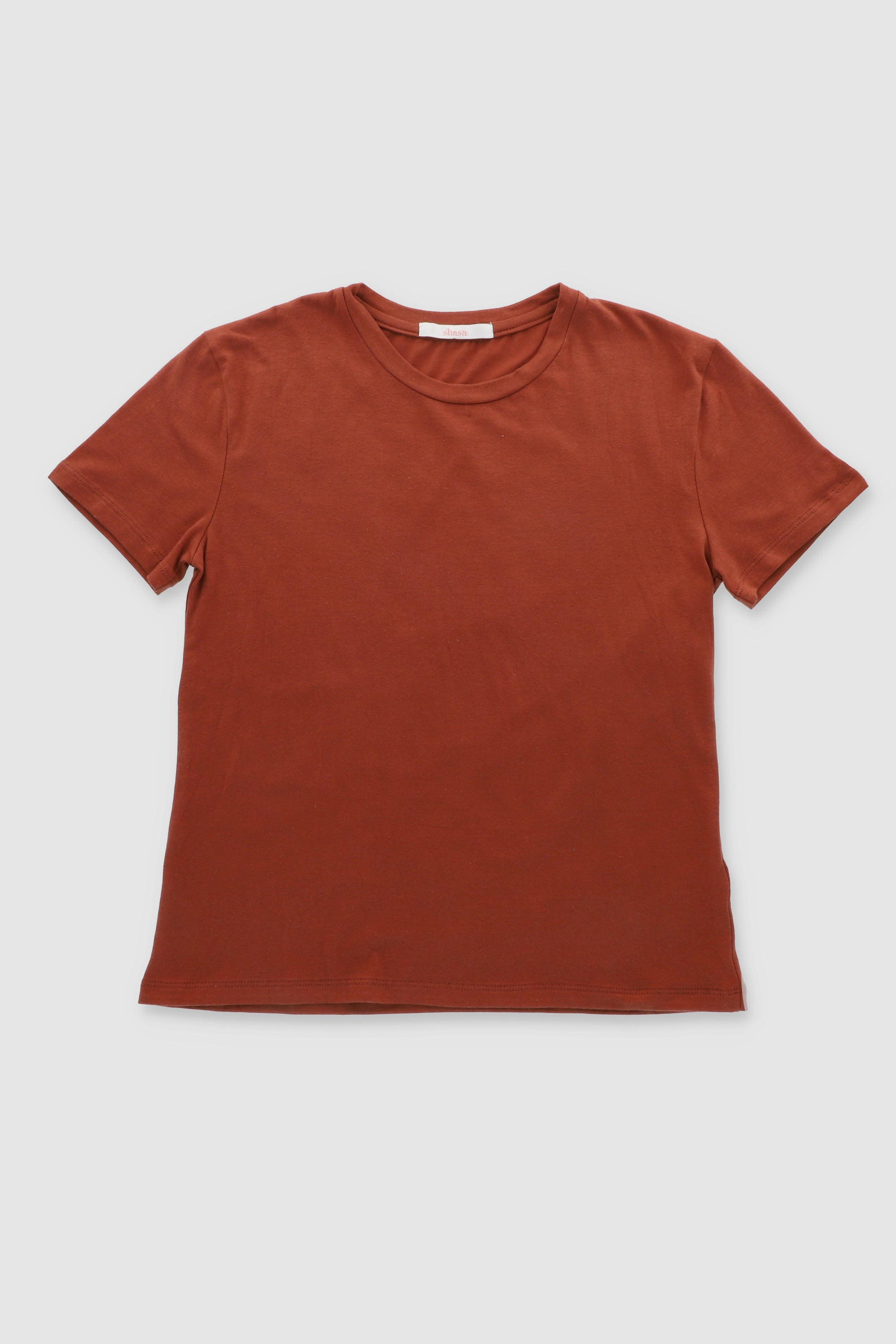 T-shirt recta manga corta LADRILLO