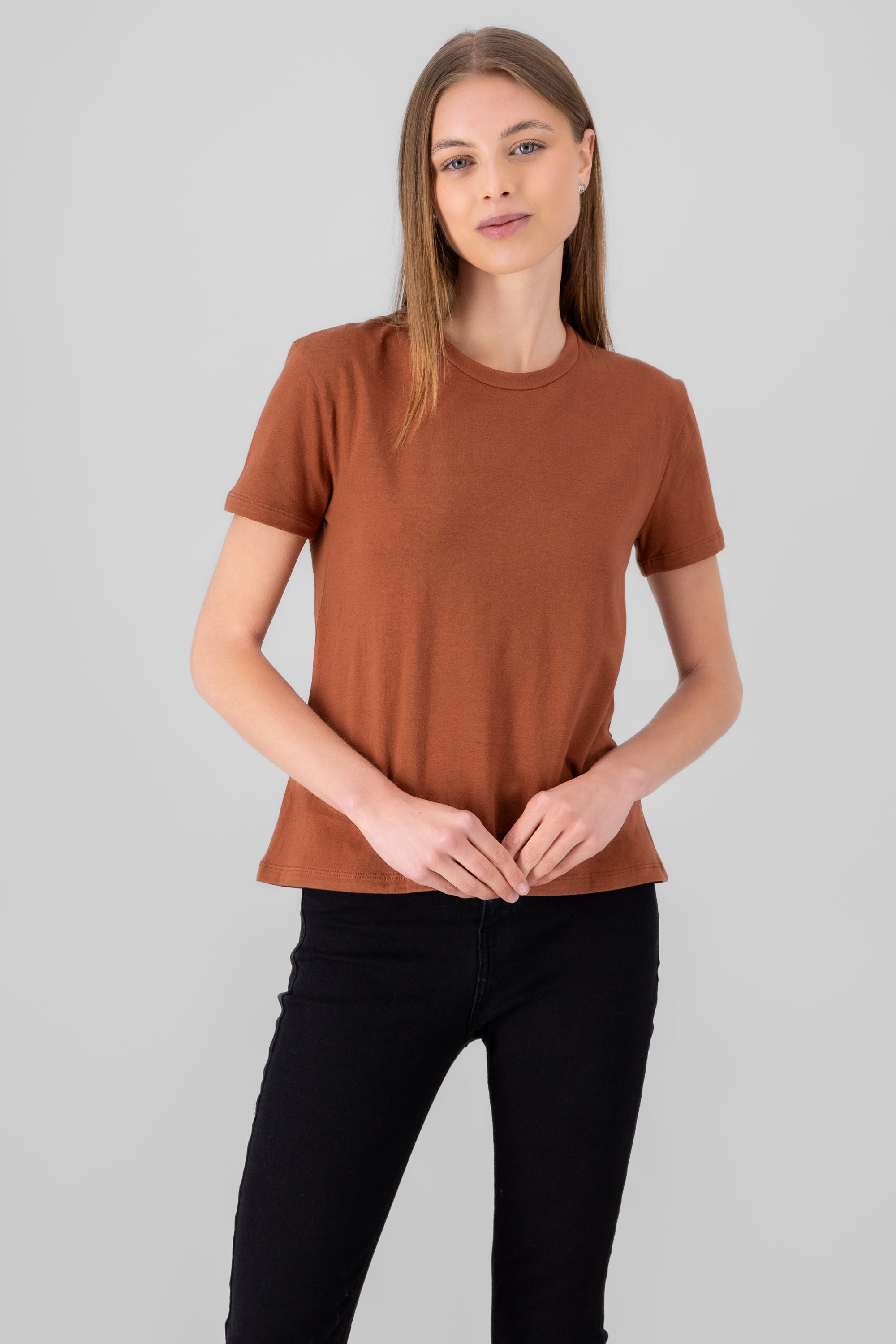 T-shirt recta manga corta LADRILLO