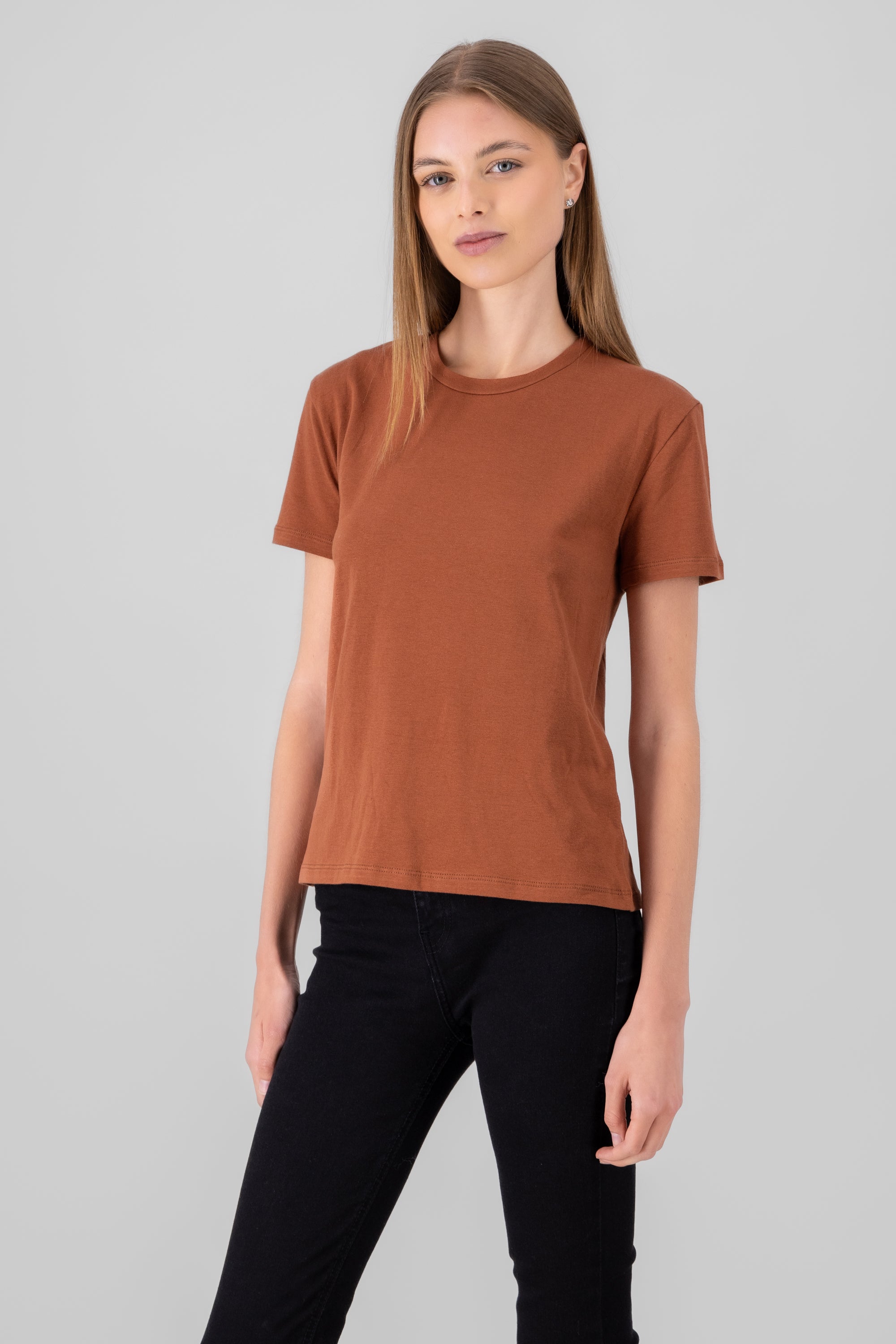 T-shirt recta manga corta LADRILLO