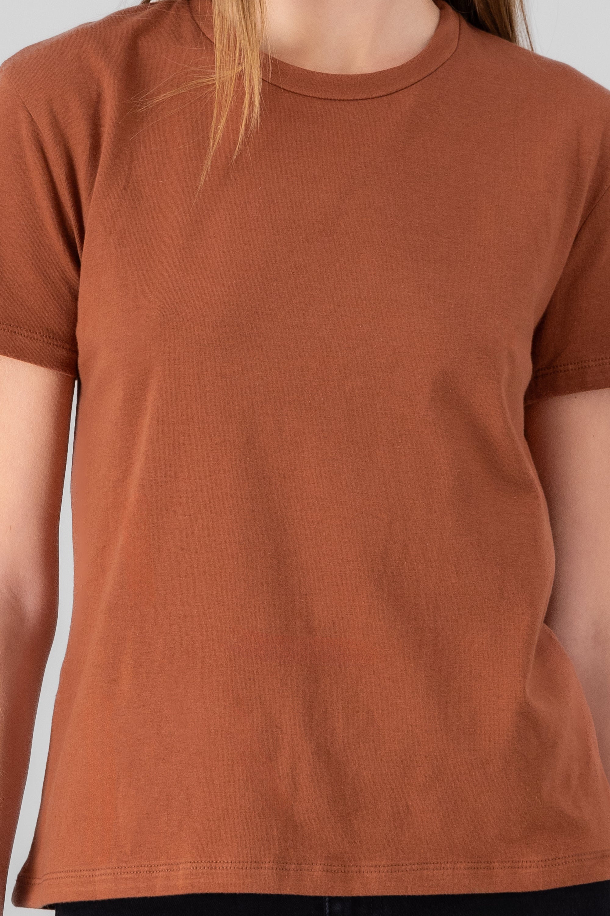 T-shirt recta manga corta LADRILLO