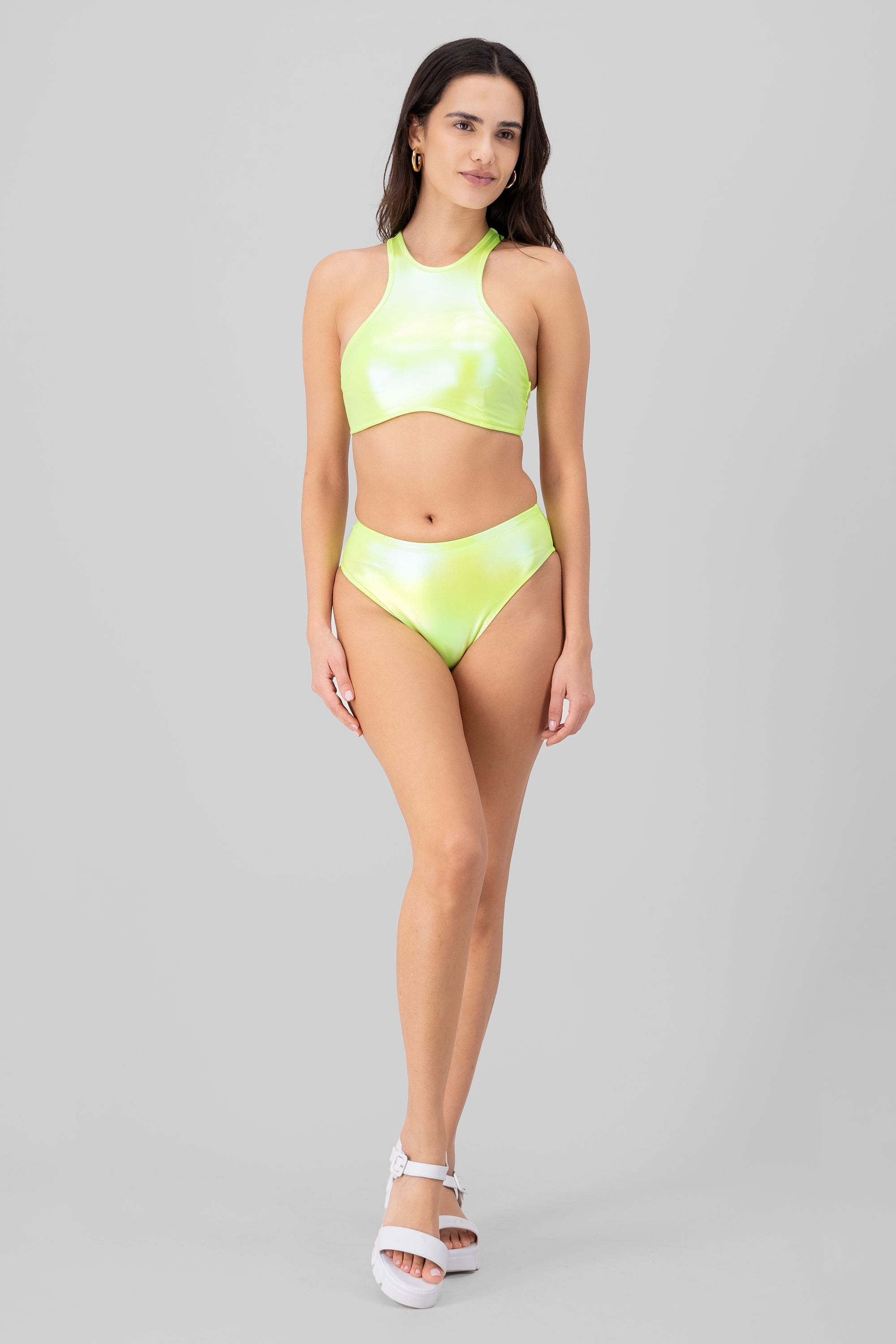 Bikini tela metalico VERDE LIMA