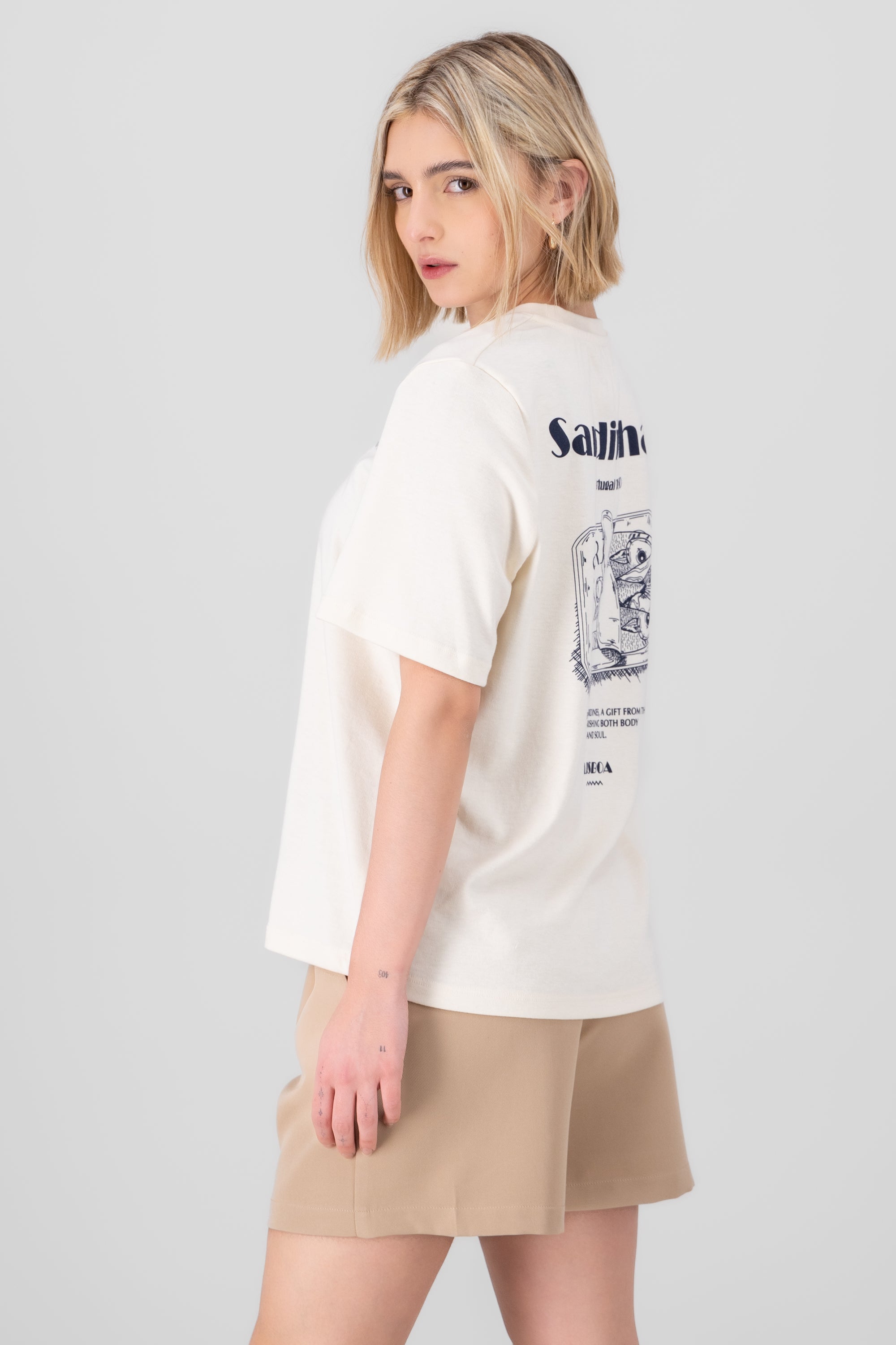 T-SHIRT Portugal Hypsters sardines Combo bone