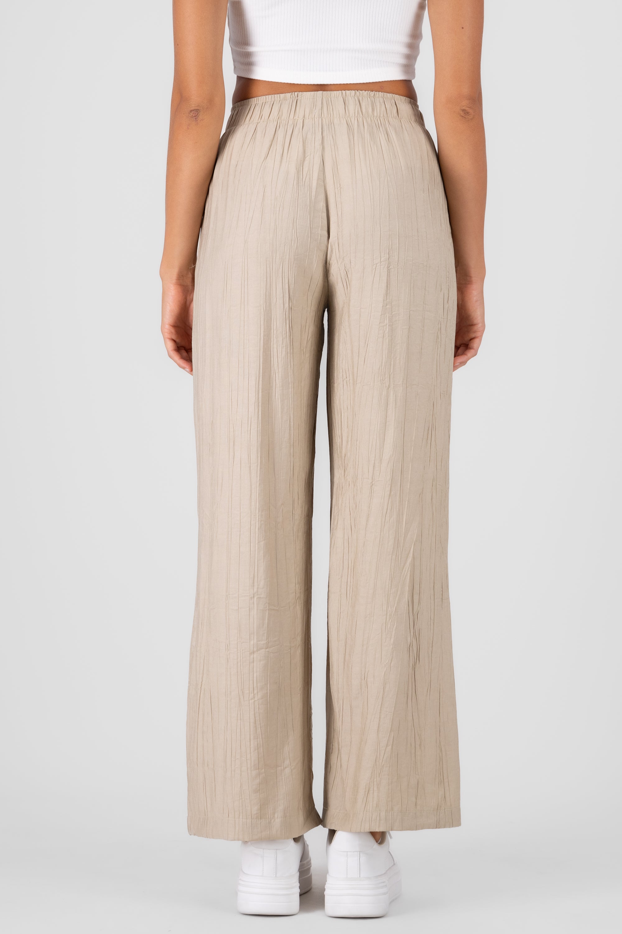 Pantalon ligero textura TAUPE