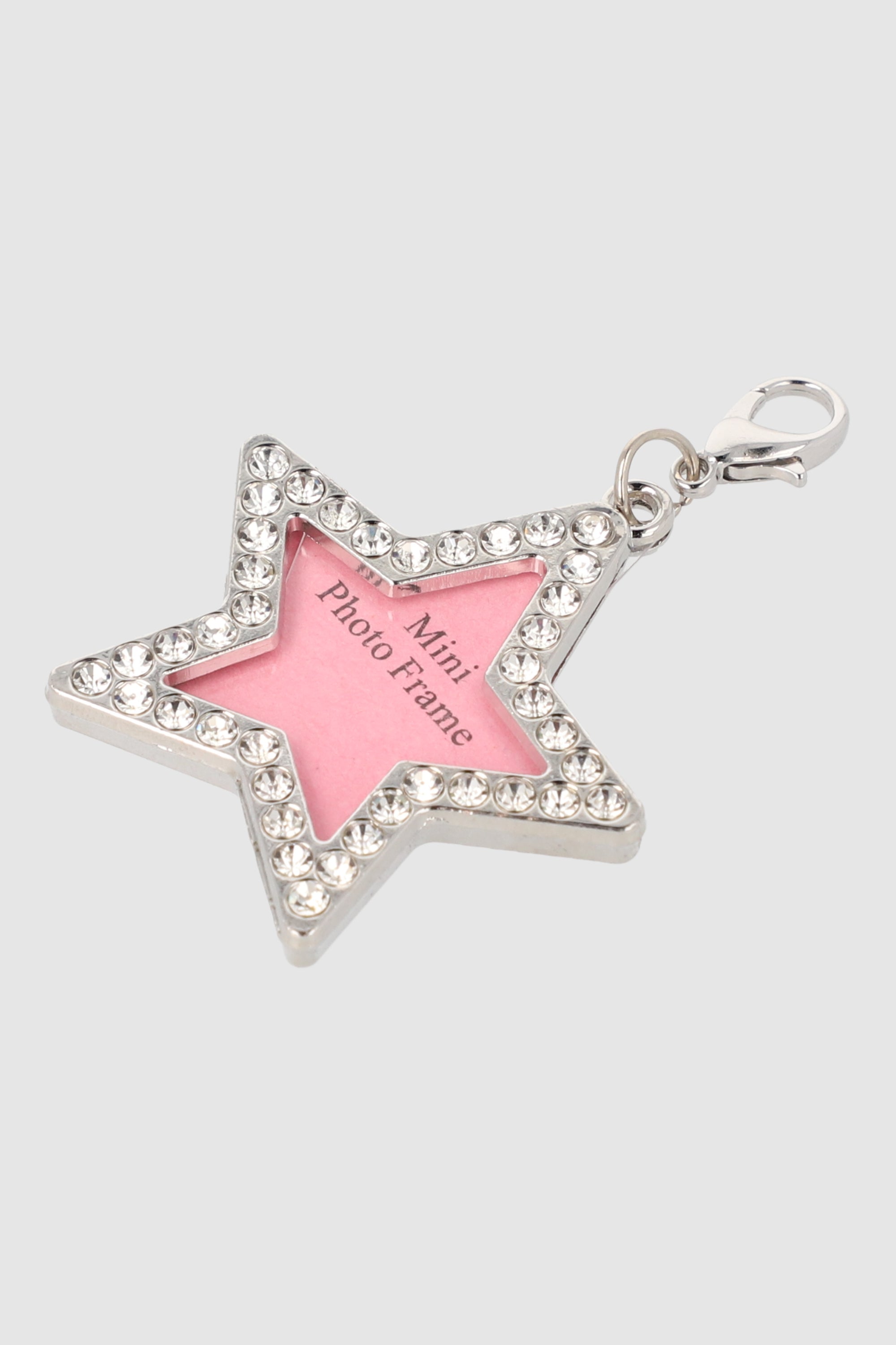 Placa para mascota brillos estrella 3cm ROSA