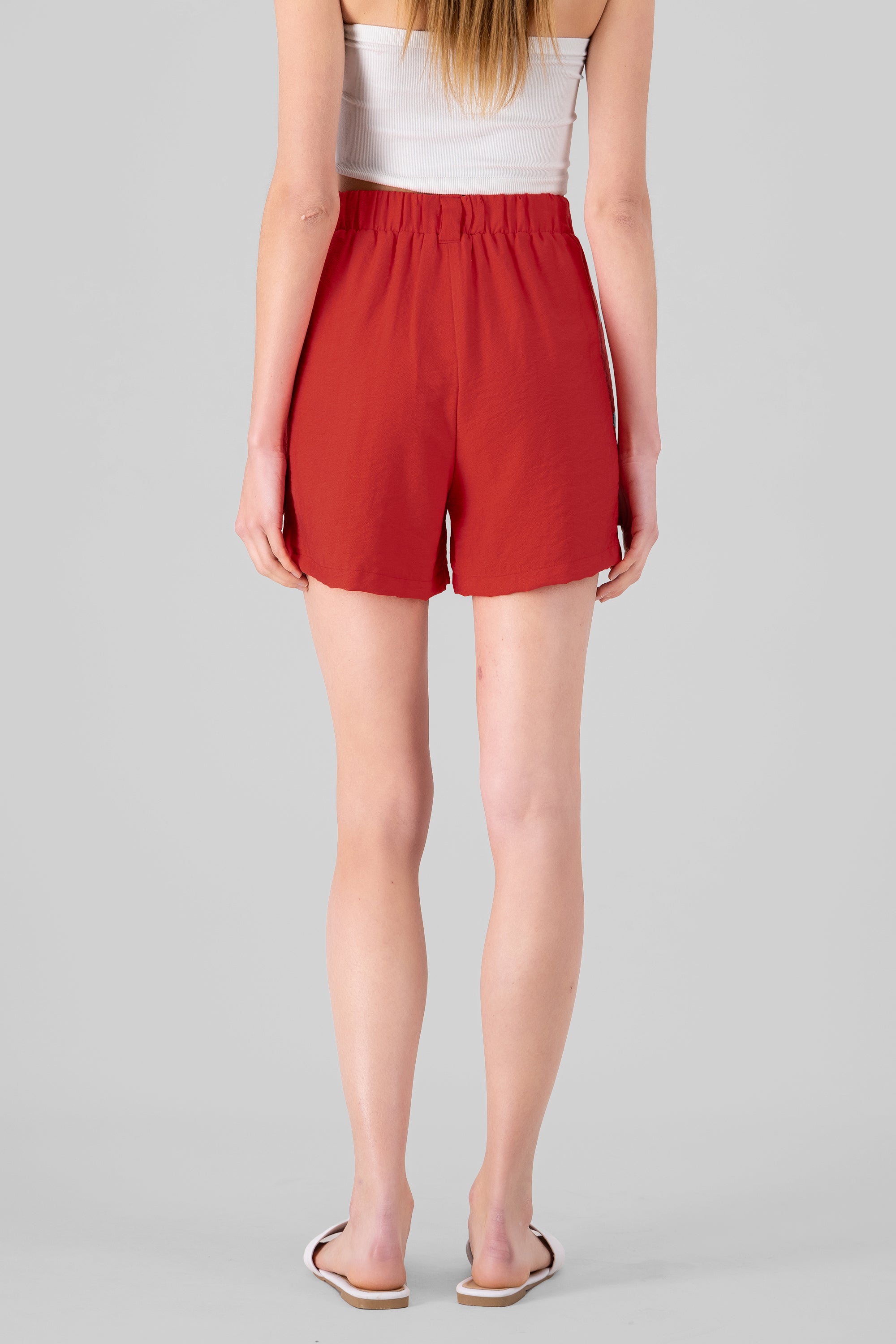 Short textura pinzas ROJO