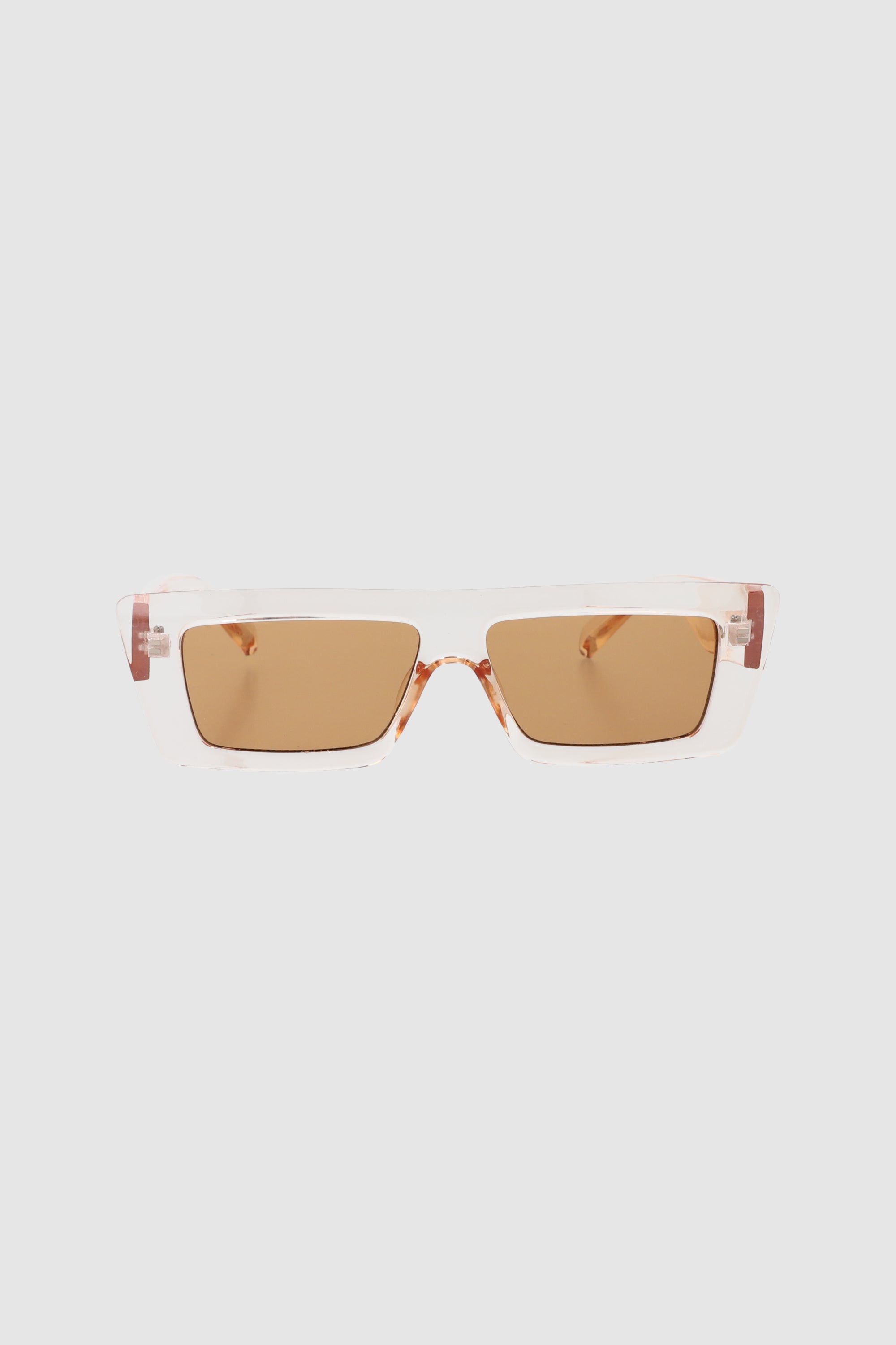 Lentes rectangulares rectos BEIGE