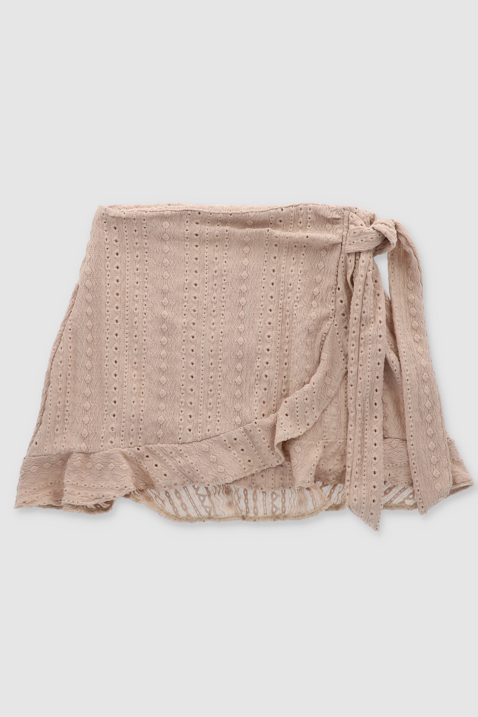 Falda mini olan textura KHAKI