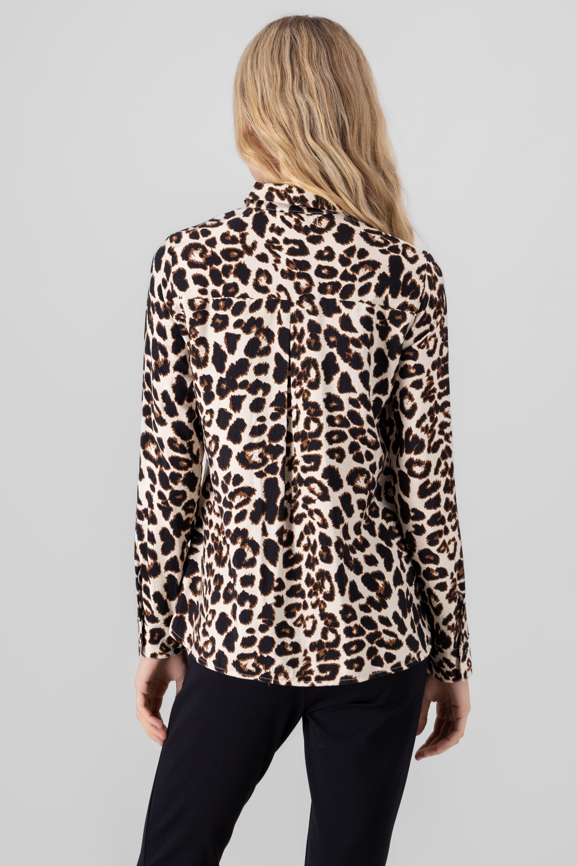 Camisa oversize estampado animal print CAFE COMBO