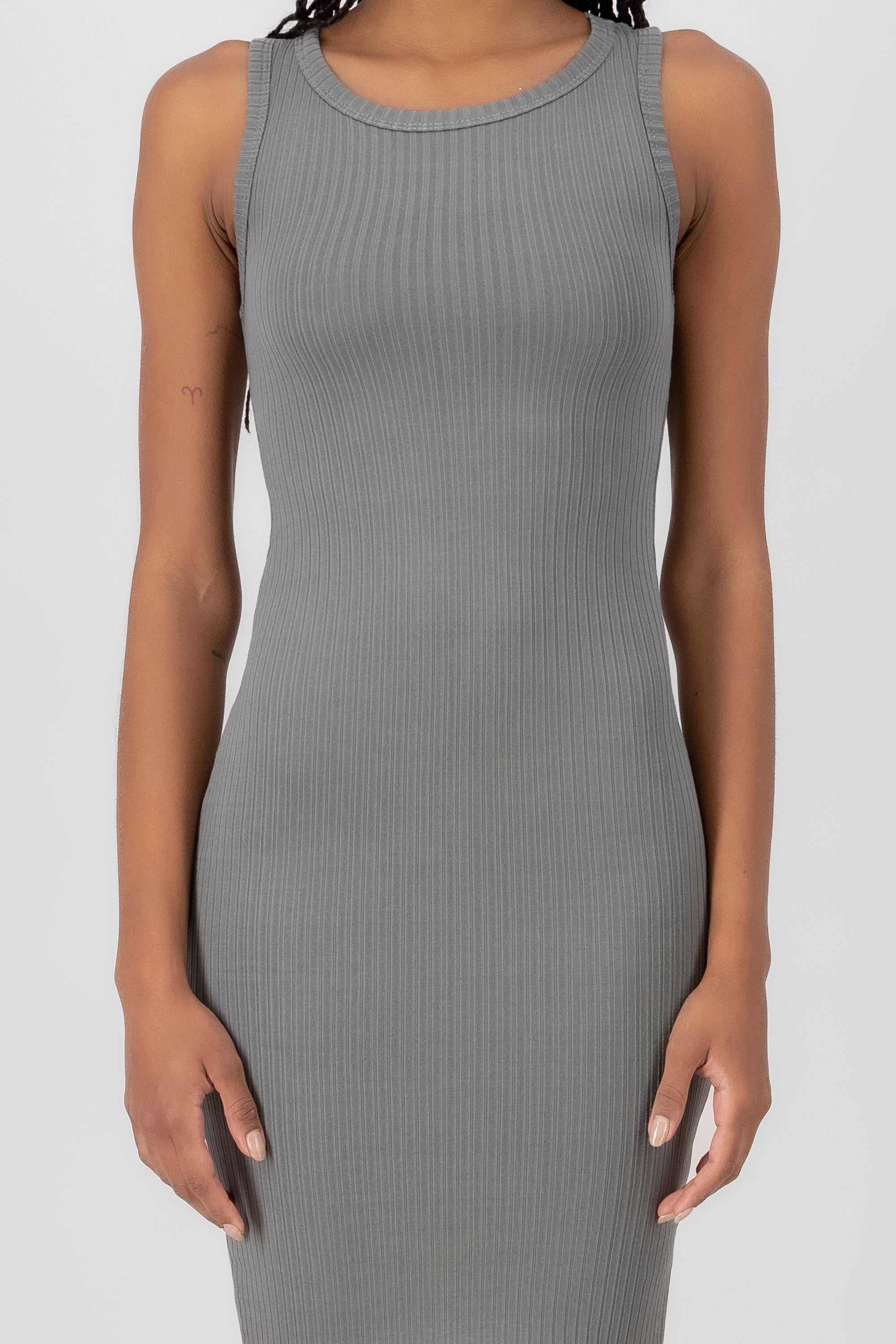 Double Rib Dress OLIVE