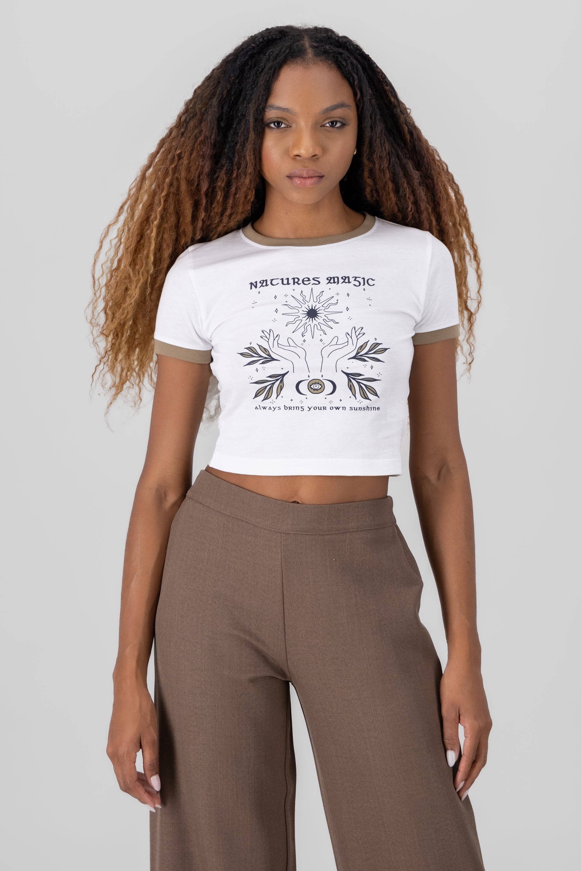 Crop Top Magic 100%Cotton WHITE
