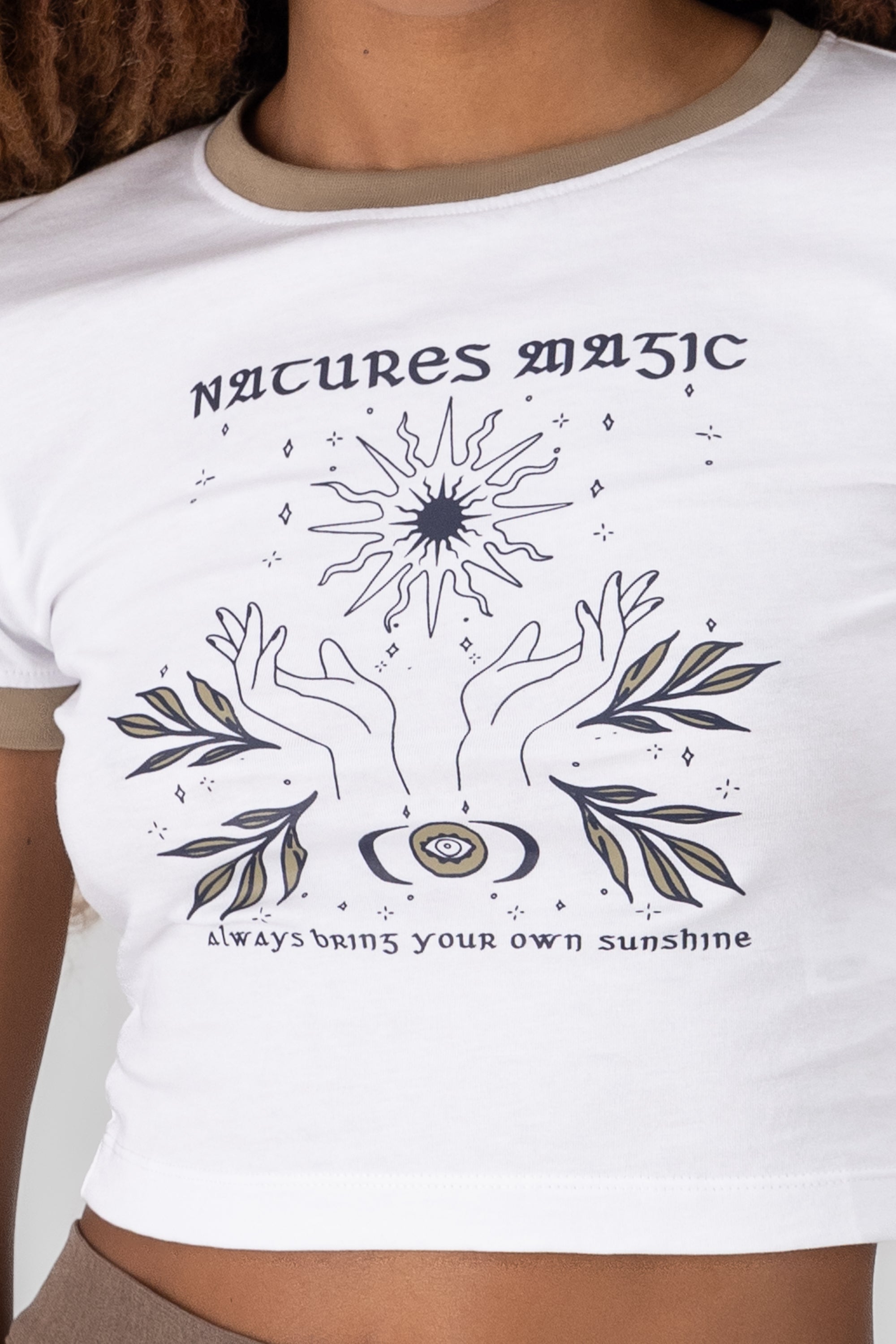 Crop Top Magic 100%Cotton WHITE