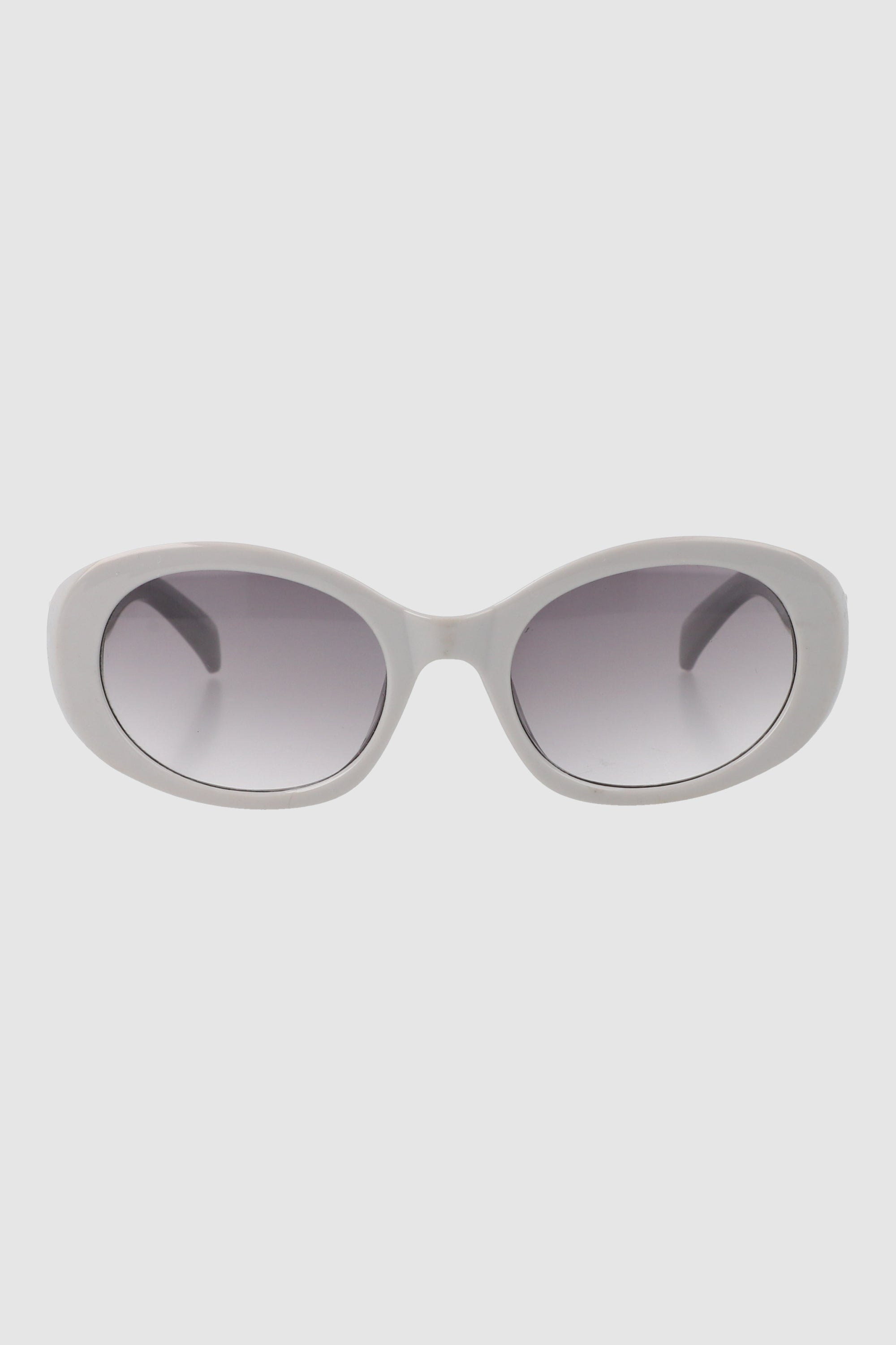 Large oval lenses WHITE