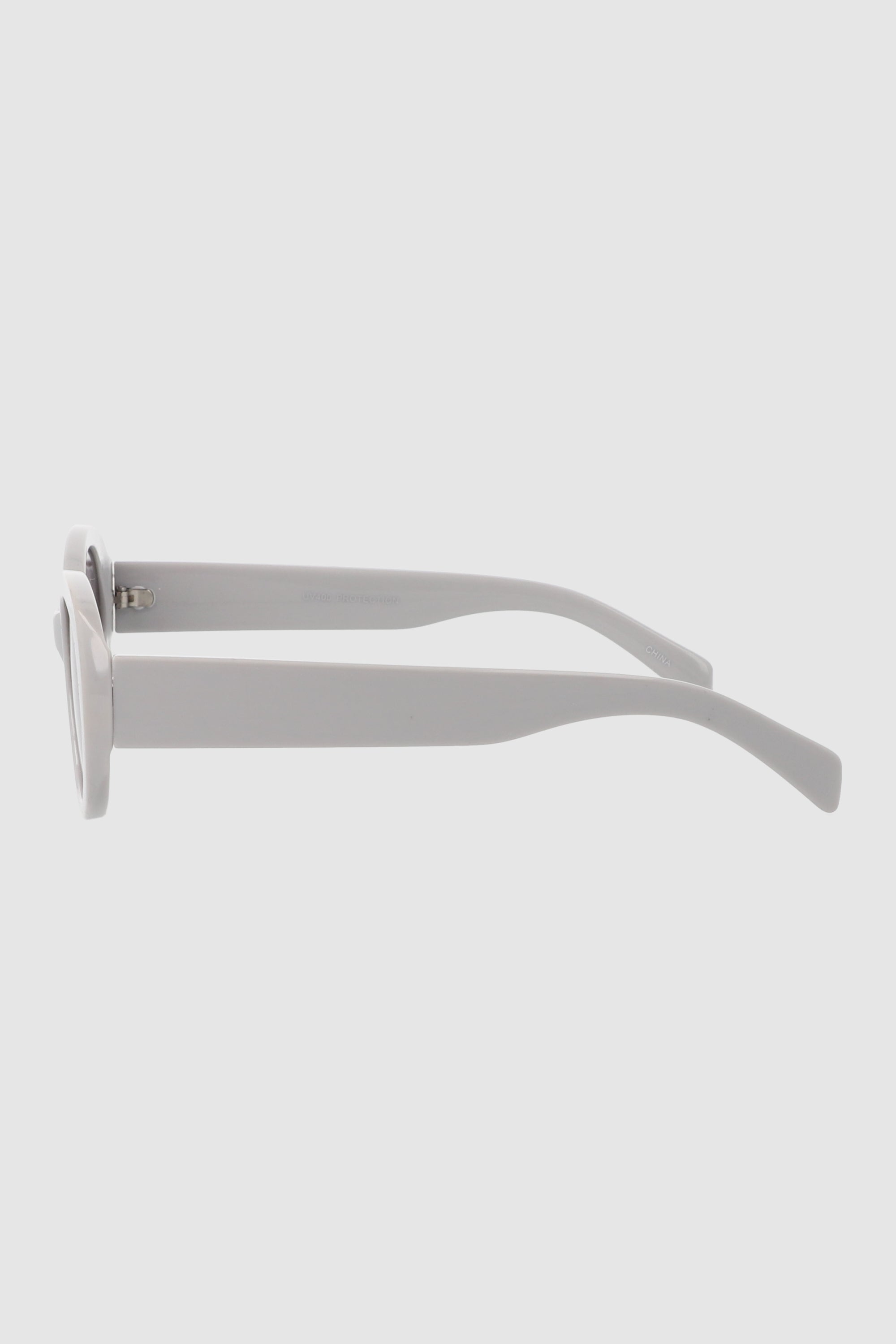 Large oval lenses WHITE