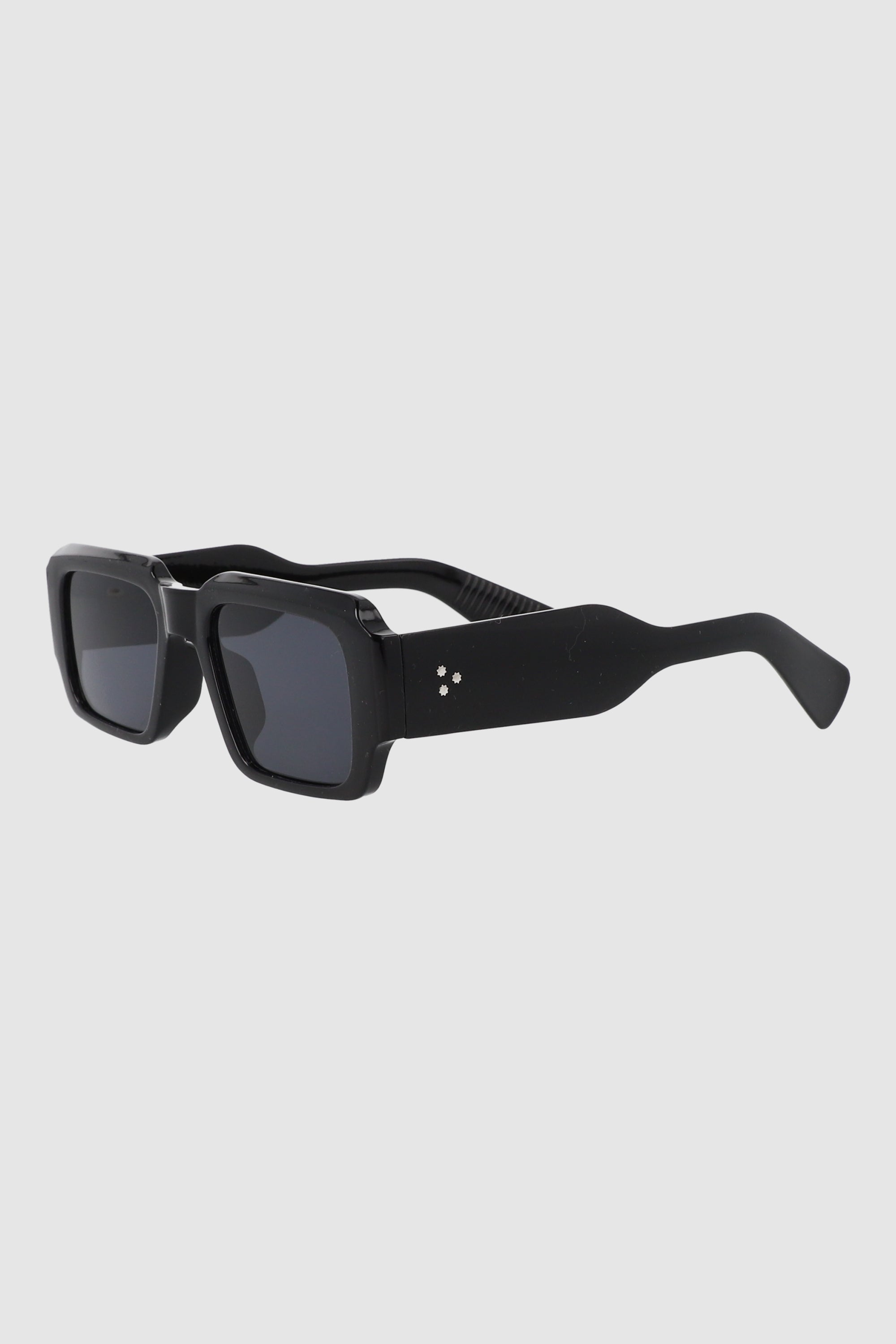 Lentes rectangulo retro NEGRO