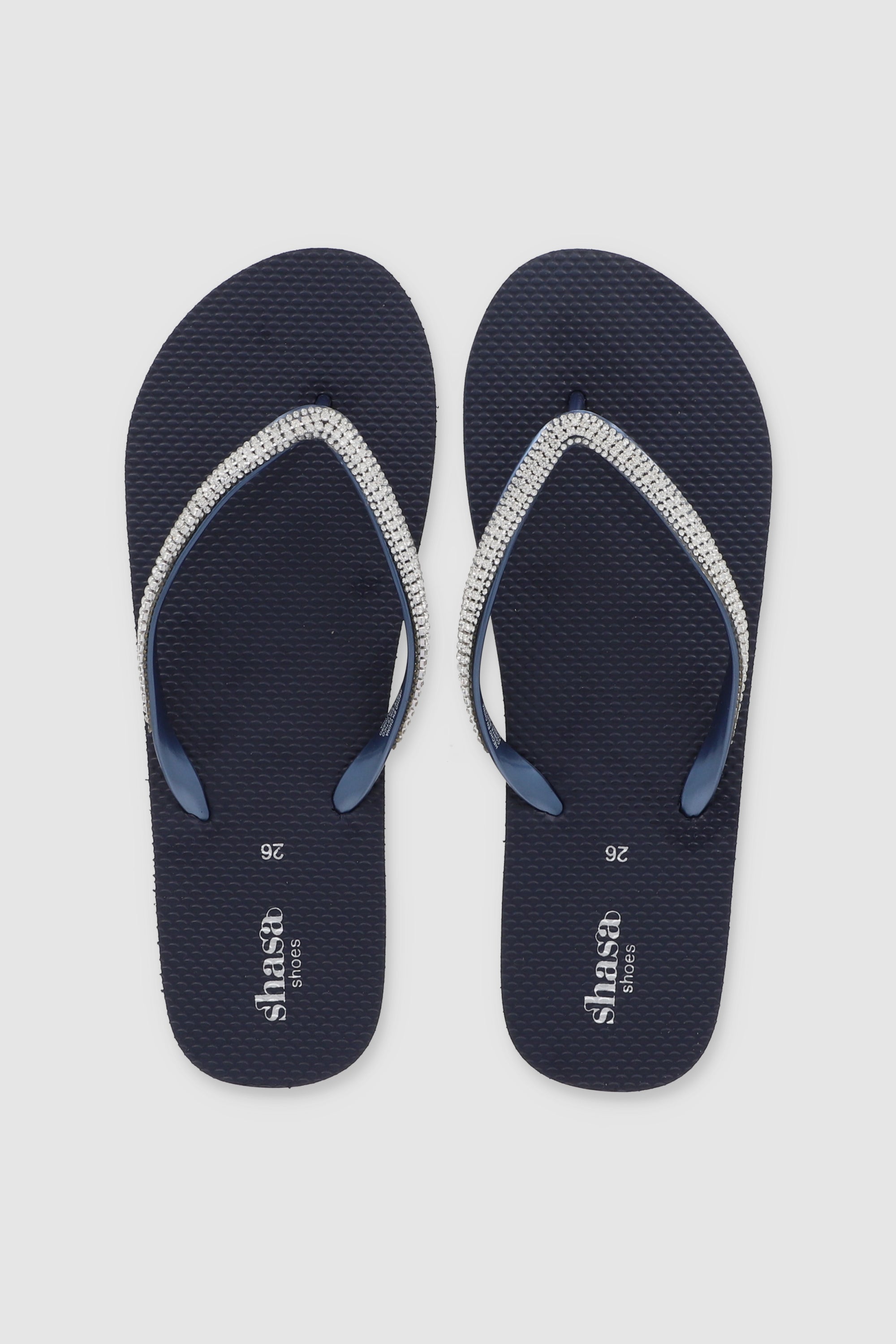 Flip Flop Brillos Textura MARINO