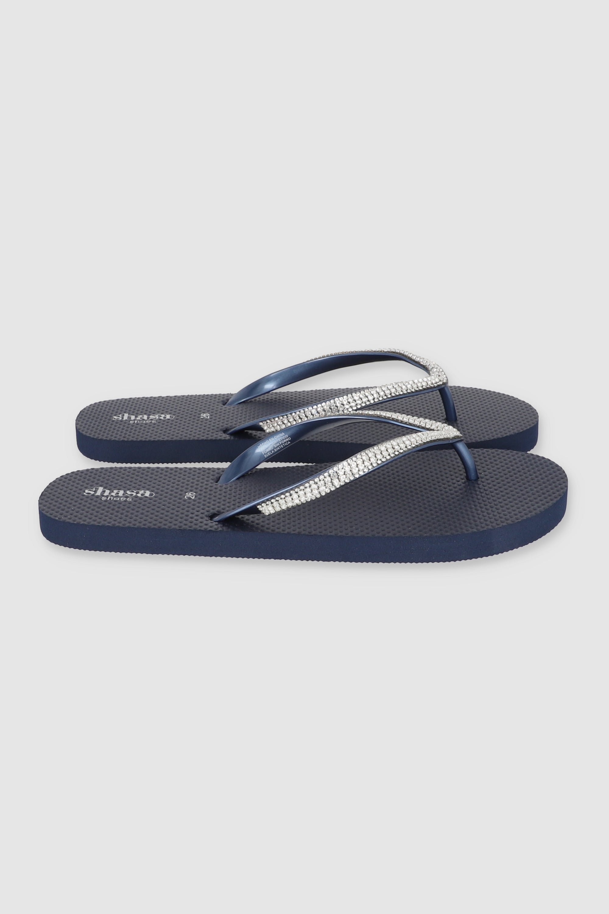 Flip Flop Brillos Textura MARINO