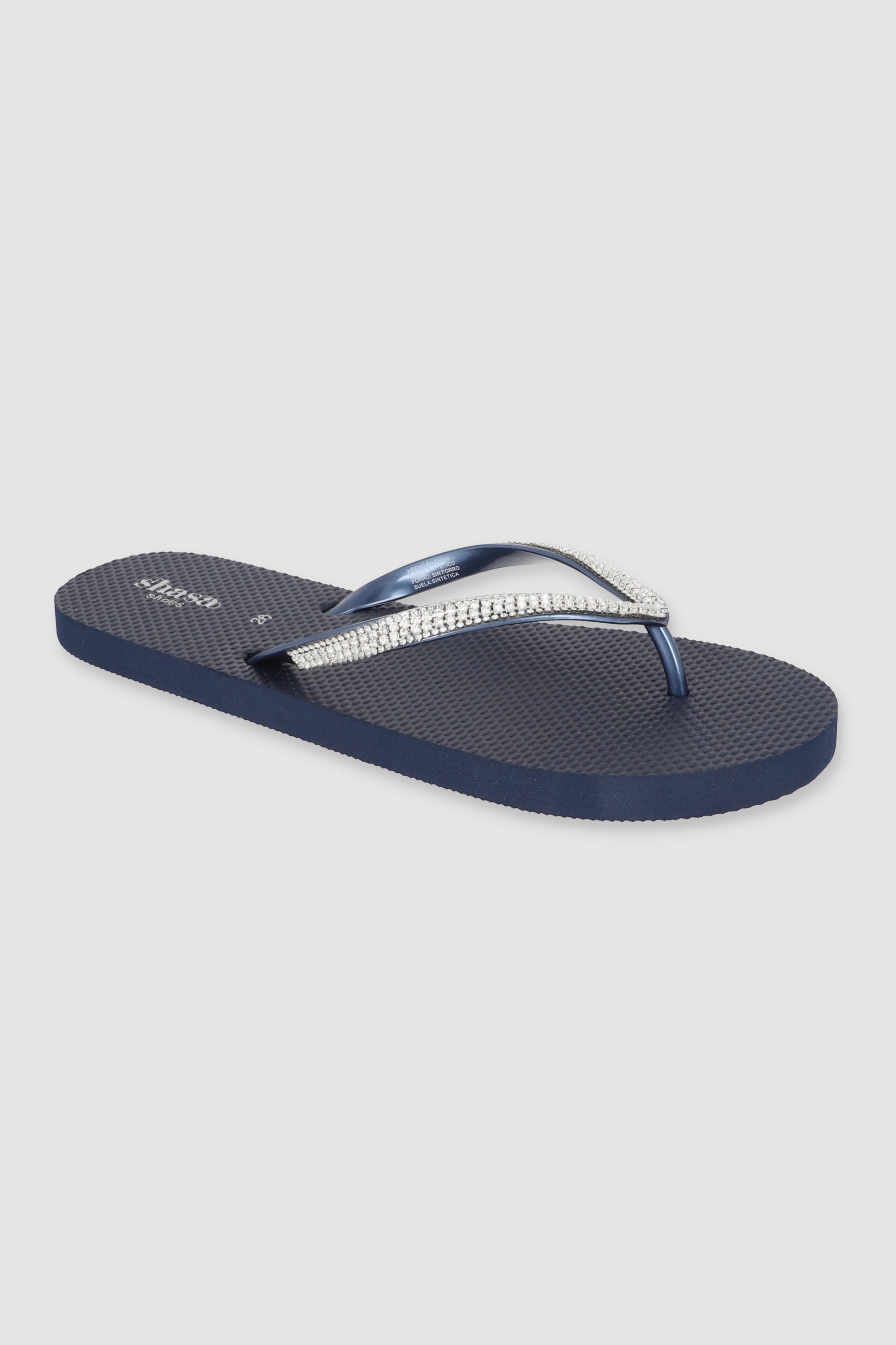 Flip Flop Brillos Textura MARINO