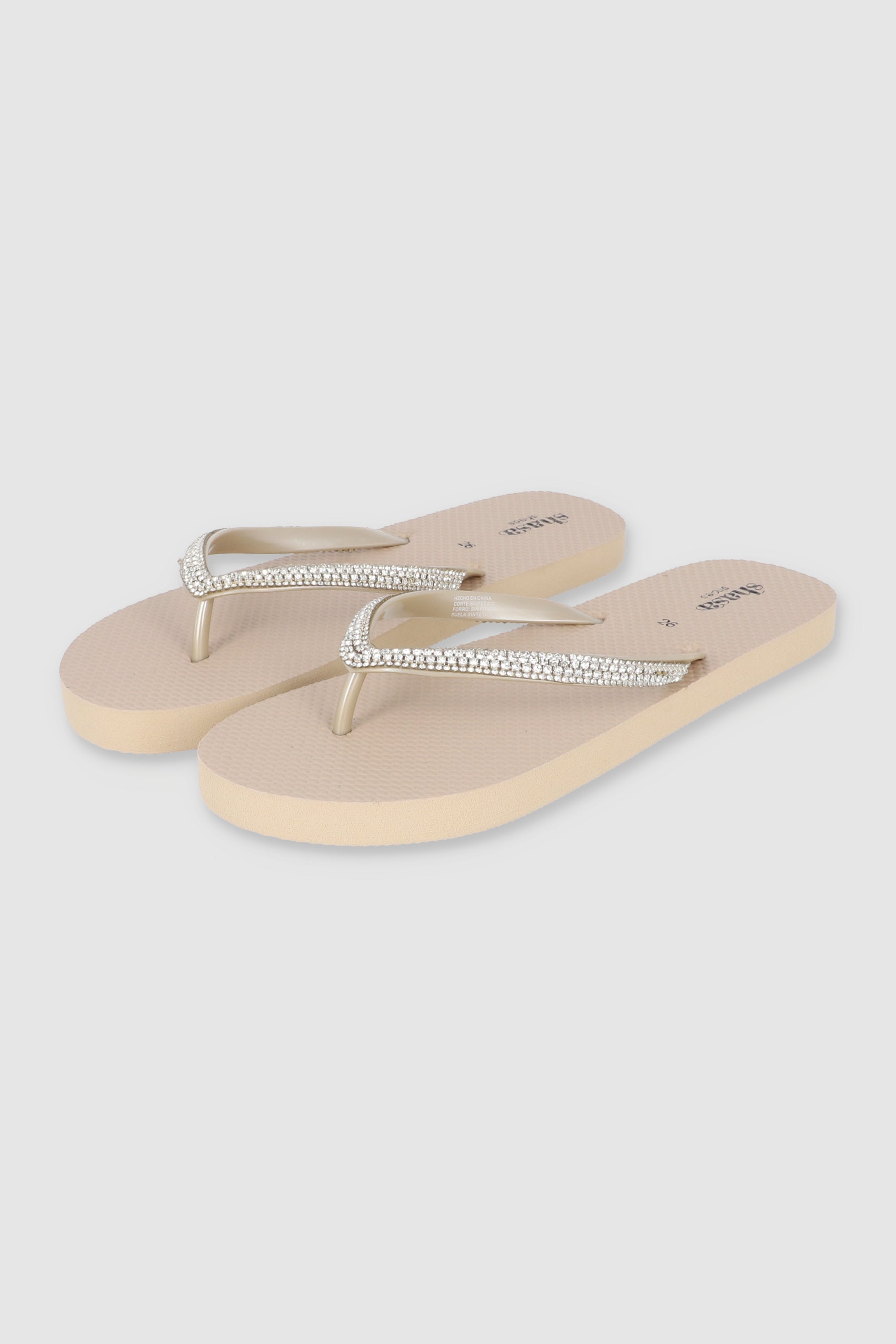 Flip Flop Brillos Textura TAUPE