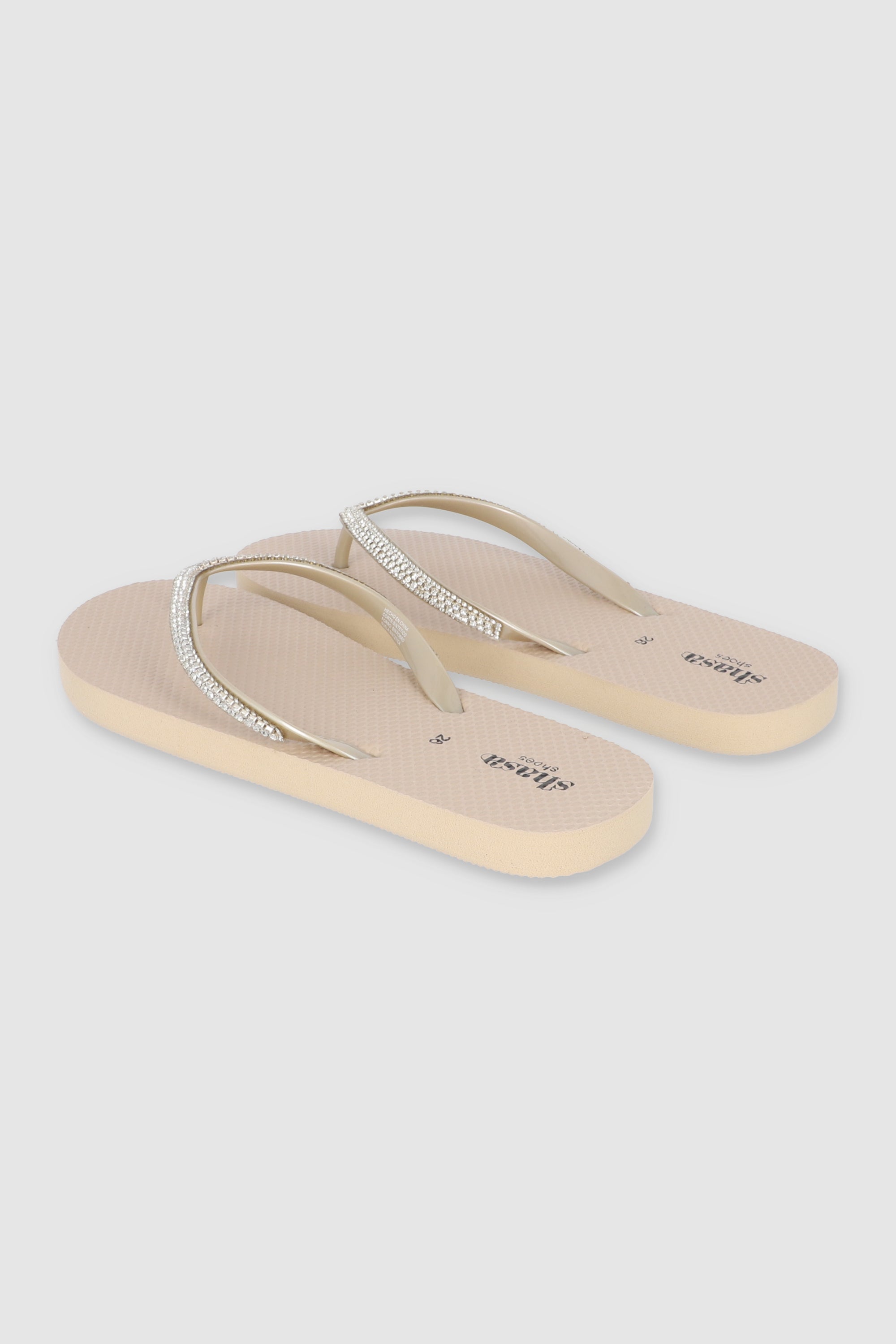Flip Flop Brillos Textura TAUPE