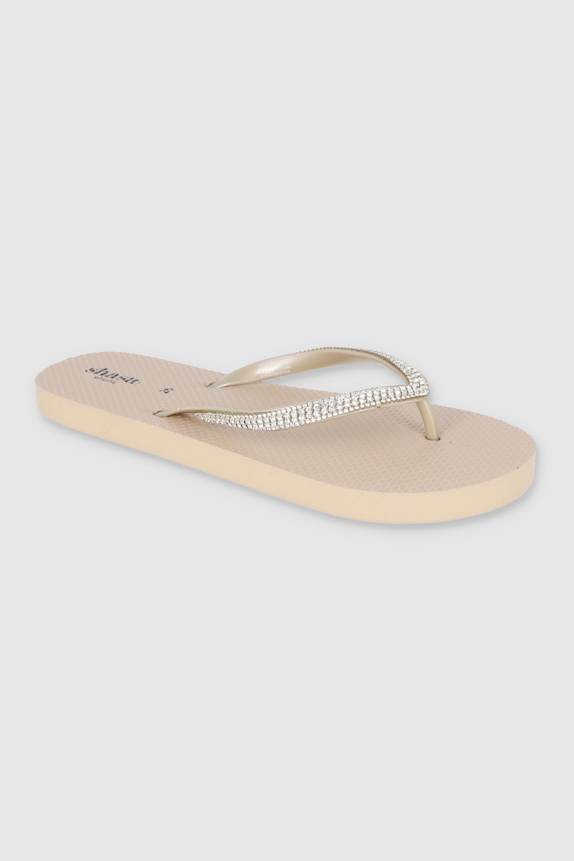 Flip Flop Brillos Textura TAUPE