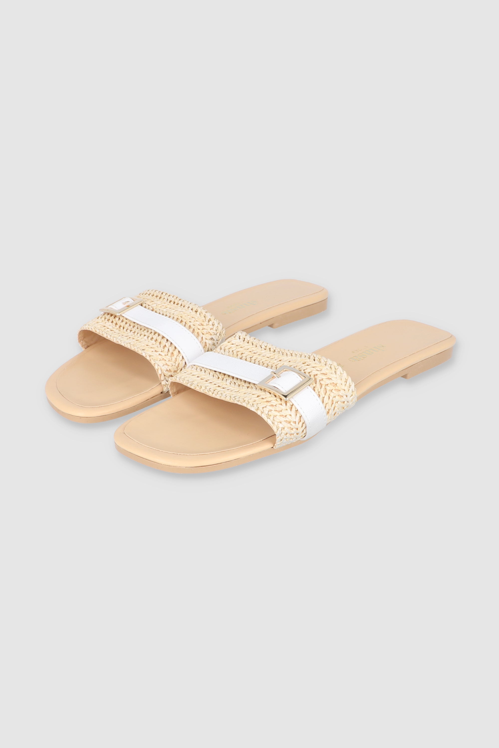Sandal Yute Buckle WHITE