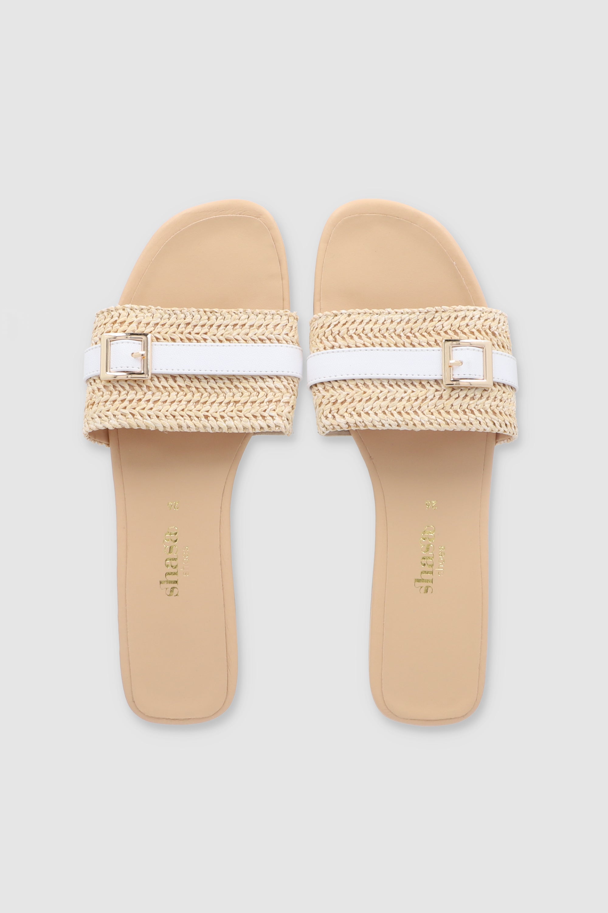 Sandal Yute Buckle WHITE