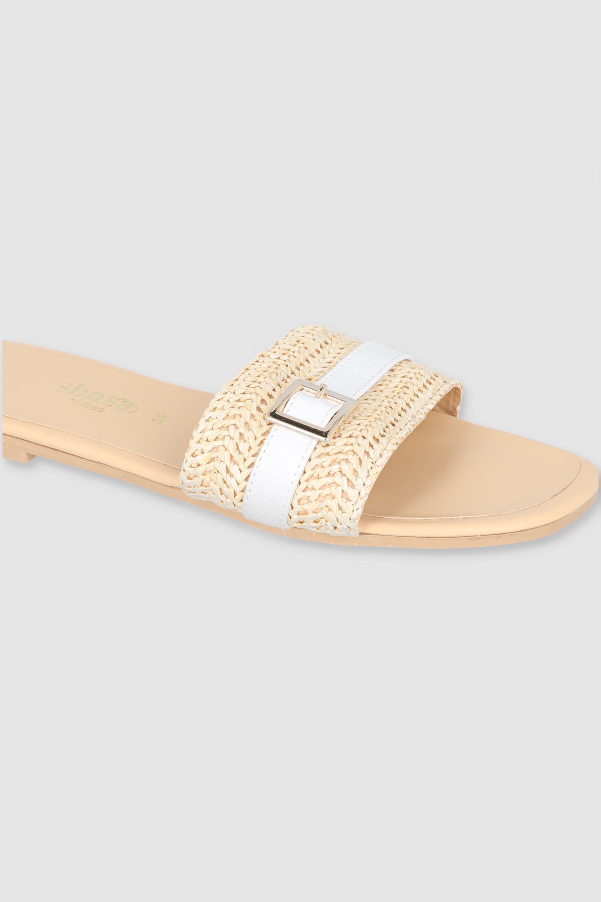 Sandal Yute Buckle WHITE