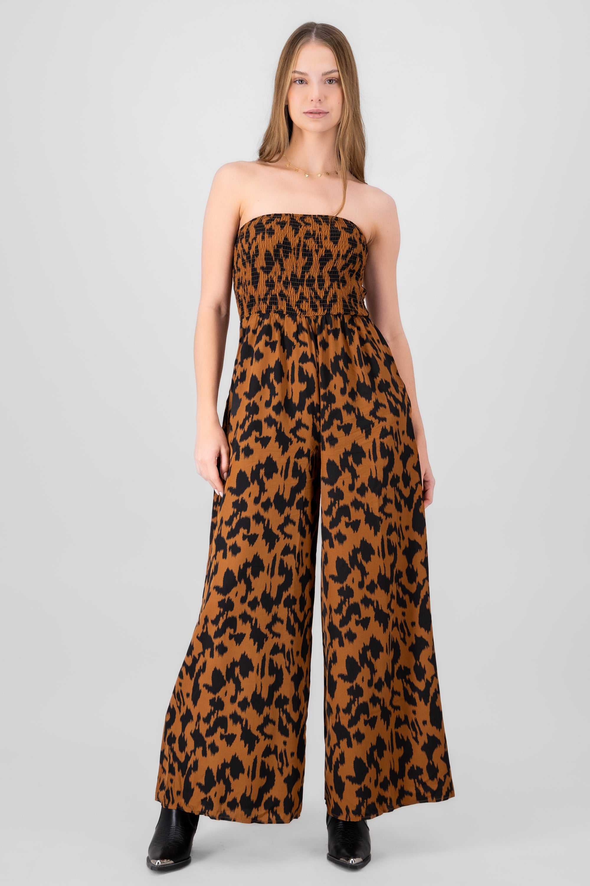 Jumpsuit animal print NEGRO