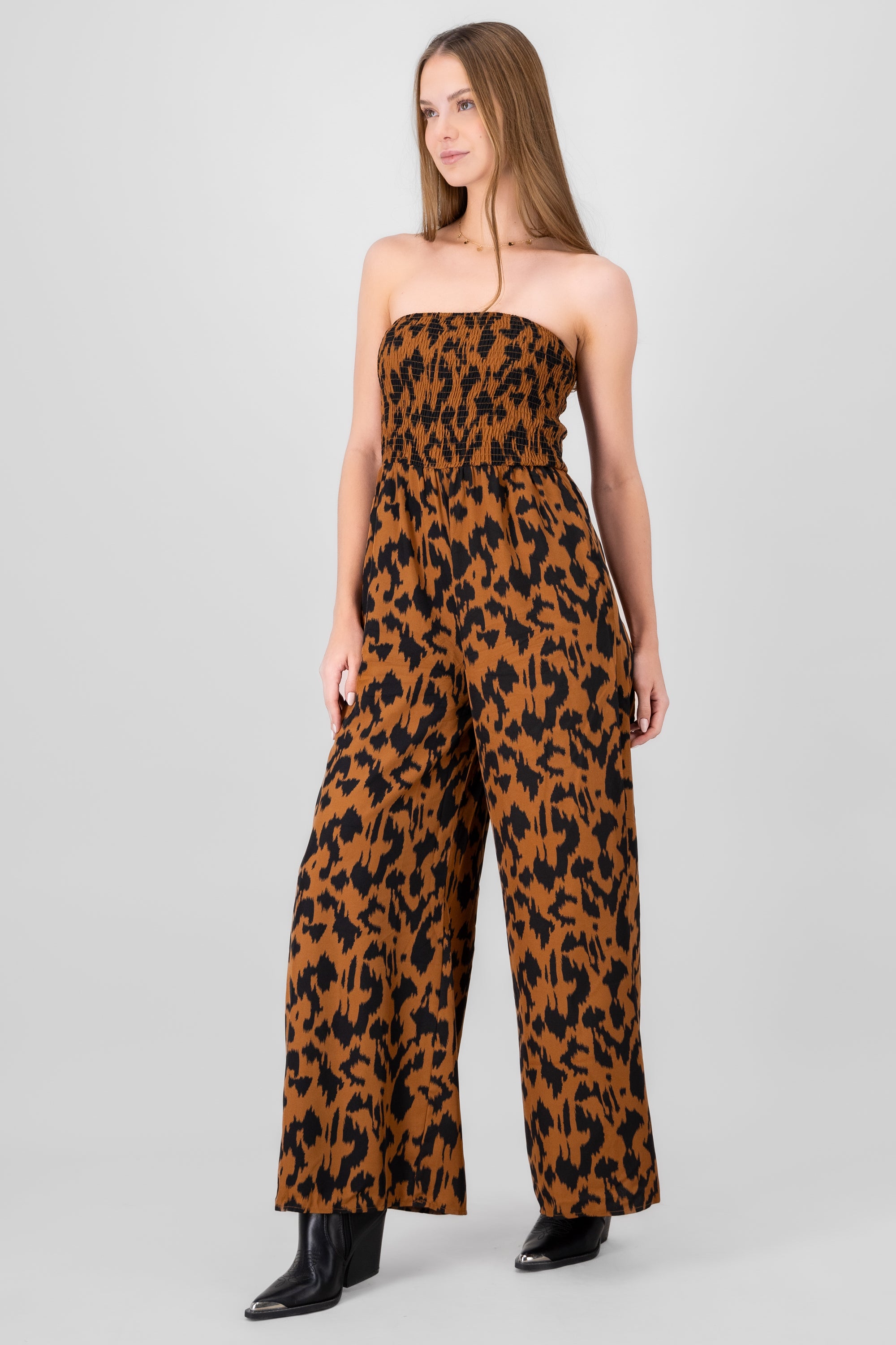 Jumpsuit animal print NEGRO