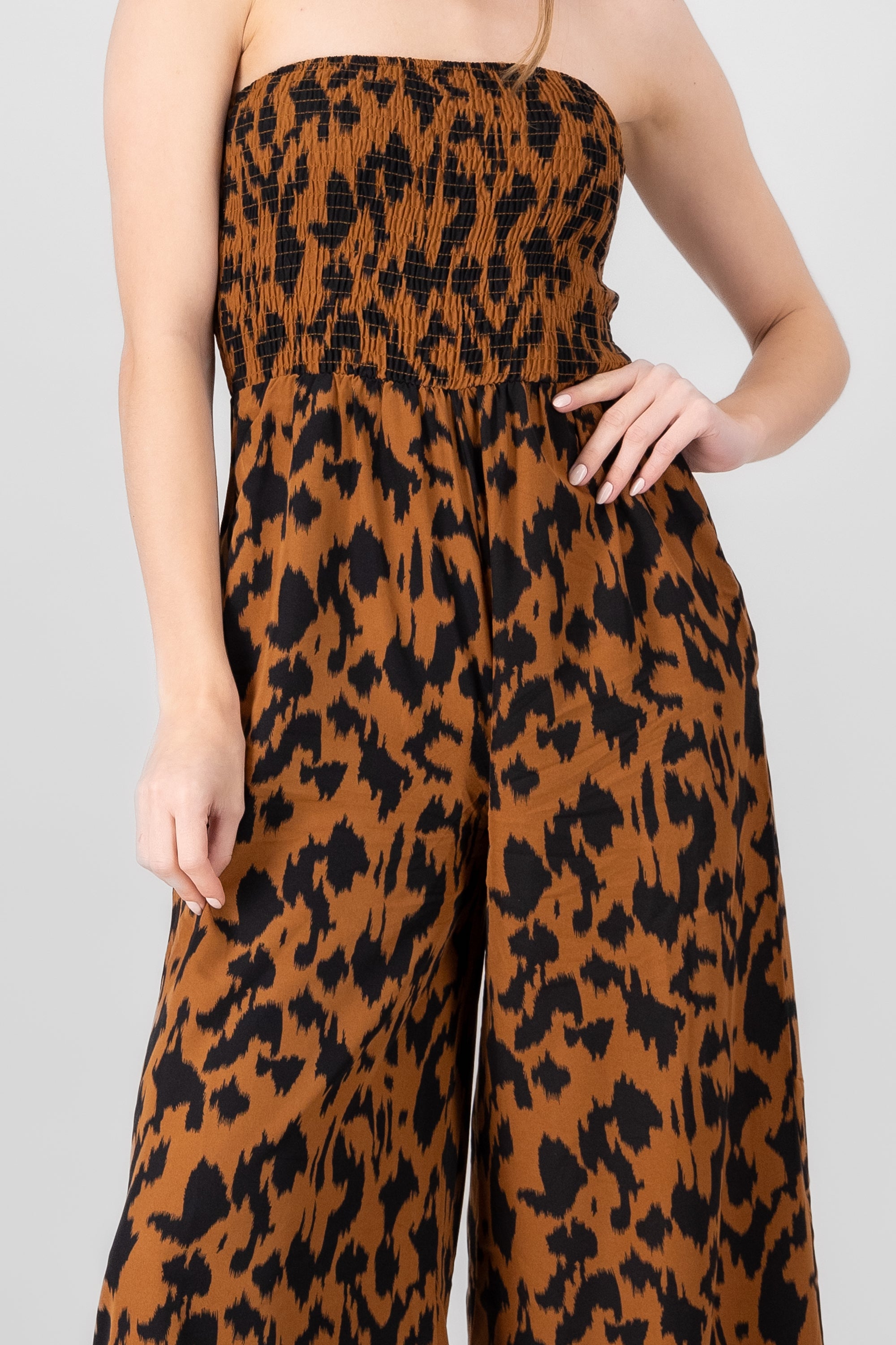 Jumpsuit animal print NEGRO