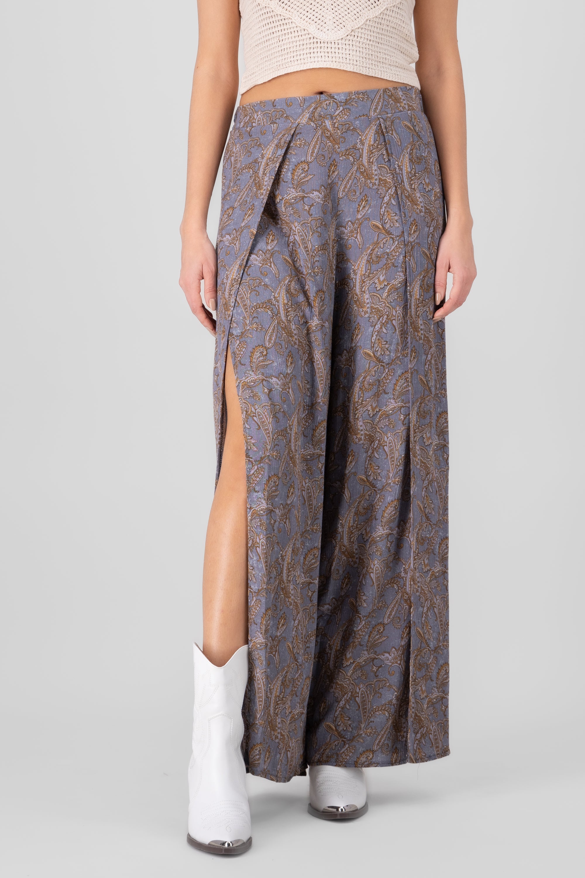 Pantalon aberturas AZUL COMBO