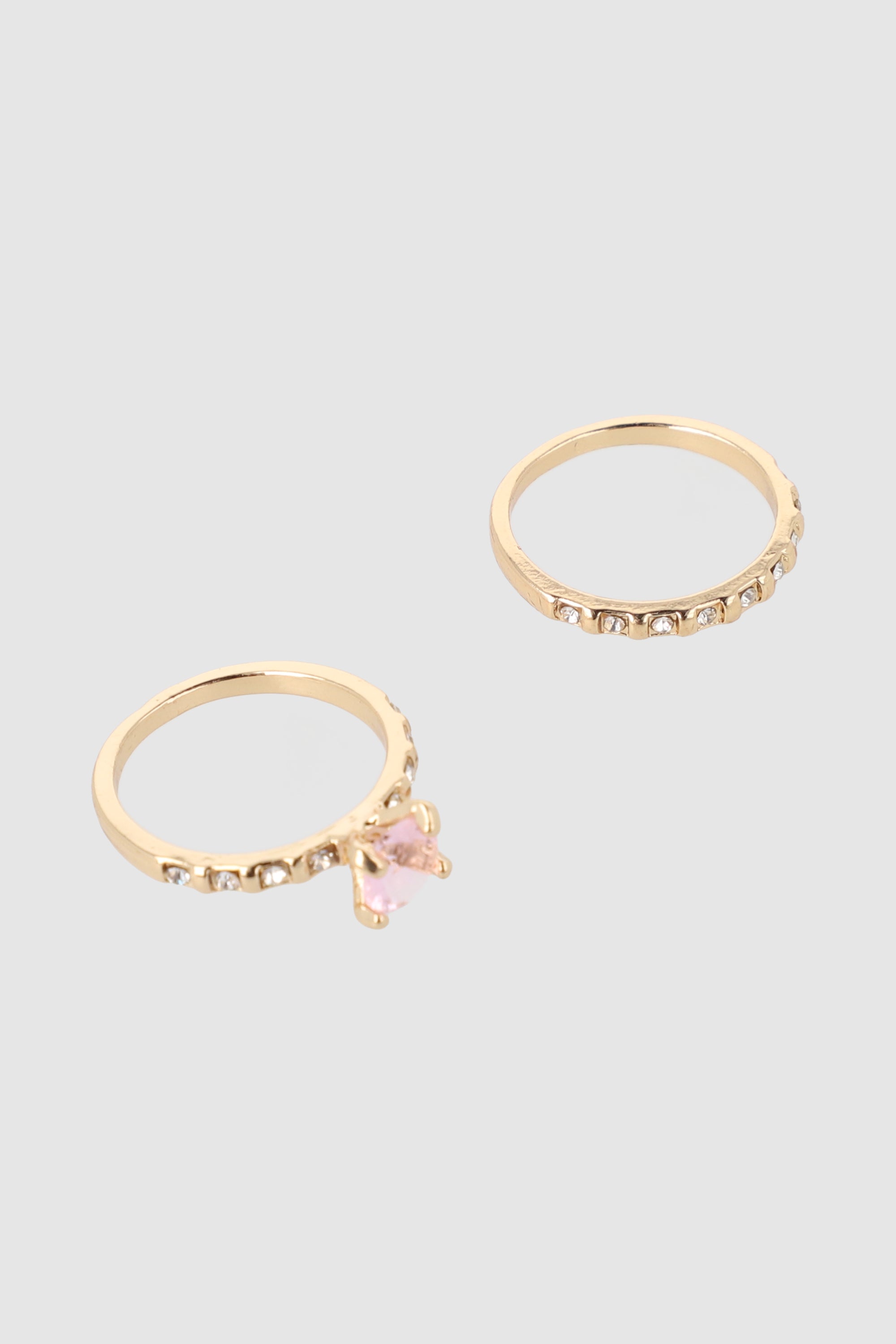 2 P Crystal circle rings ROSEWOOD