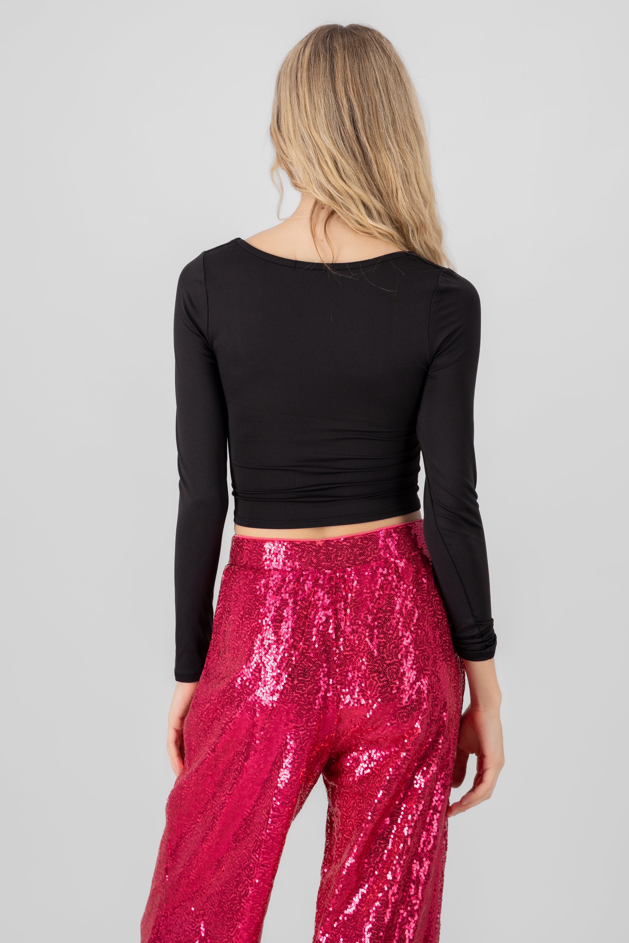 Top Long Square Sleeve BLACK