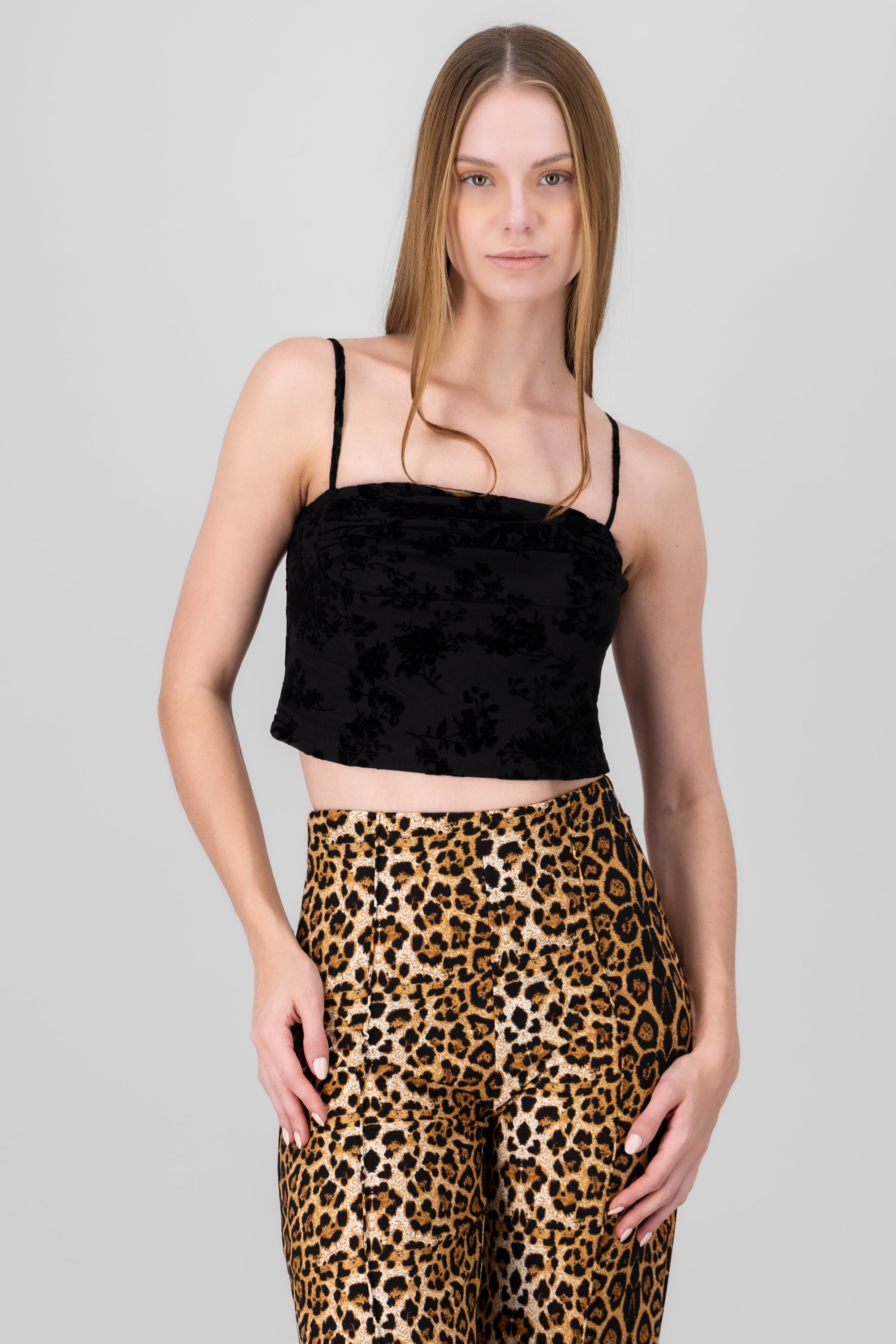 TOP MESH FLOCK SHOES DRAPADO SCREEN BLACK